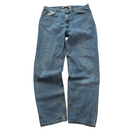 Levi's 550 Men's Blue Straight Leg Denim Jeans Zip-Fly Relaxed Fit Size 38x34