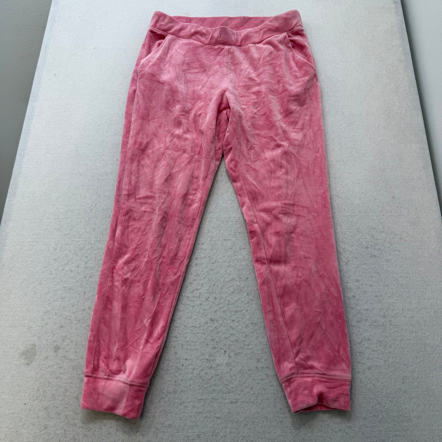 Juicy Couture Women's Pink Hoodie & Pants Tracksuit Set Rhinestones Logo Size M