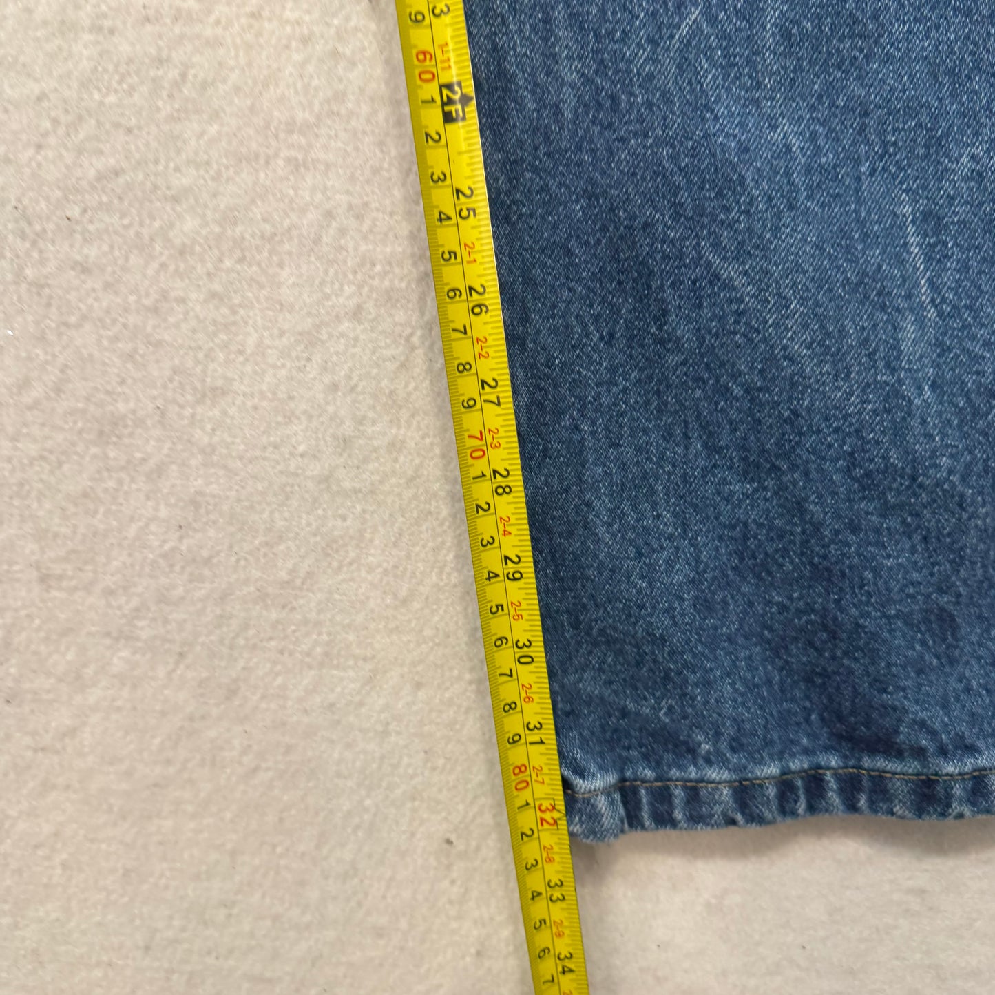 Wrangler Men's Blue Riggs Workwear Carpenter Denim Jeans Relaxed Fit Size 44x32