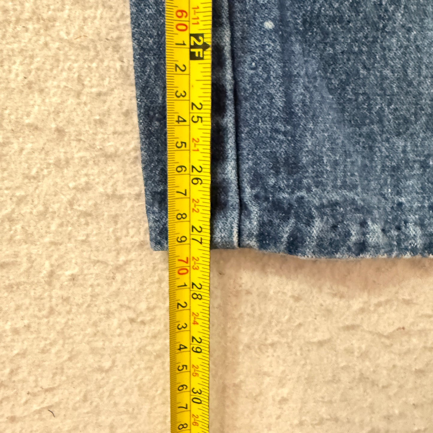 Vintage Jordache Men's Blue Denim Jeans Pockets Zip-Fly Logo Made in USA Size 36
