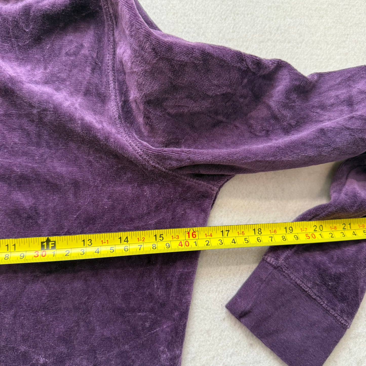 Vintage Juicy Couture Scottie Dogs Women Deep Purple Velour Zip-Up Hoodie Size S