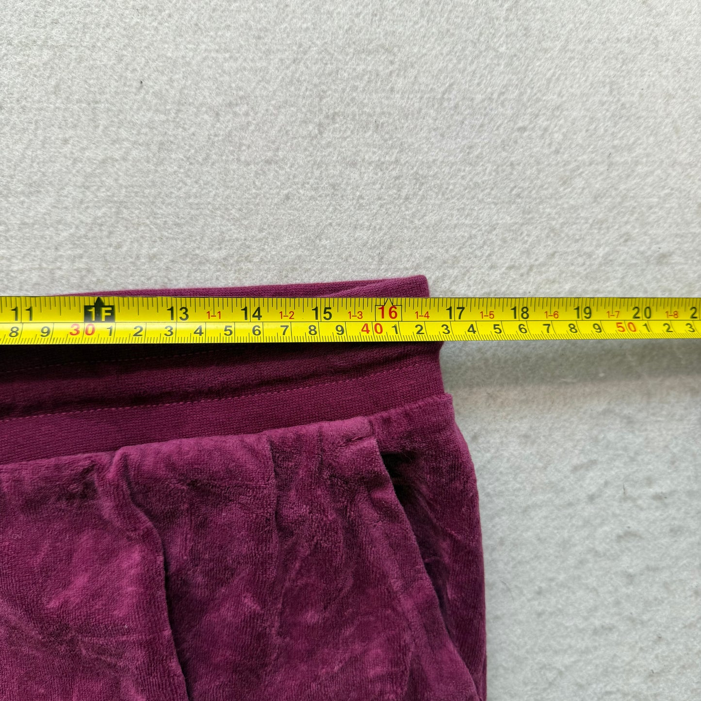 Vintage Juicy Couture Women's Plum Velour Wide Leg Flared Track Pants Y2K Size L