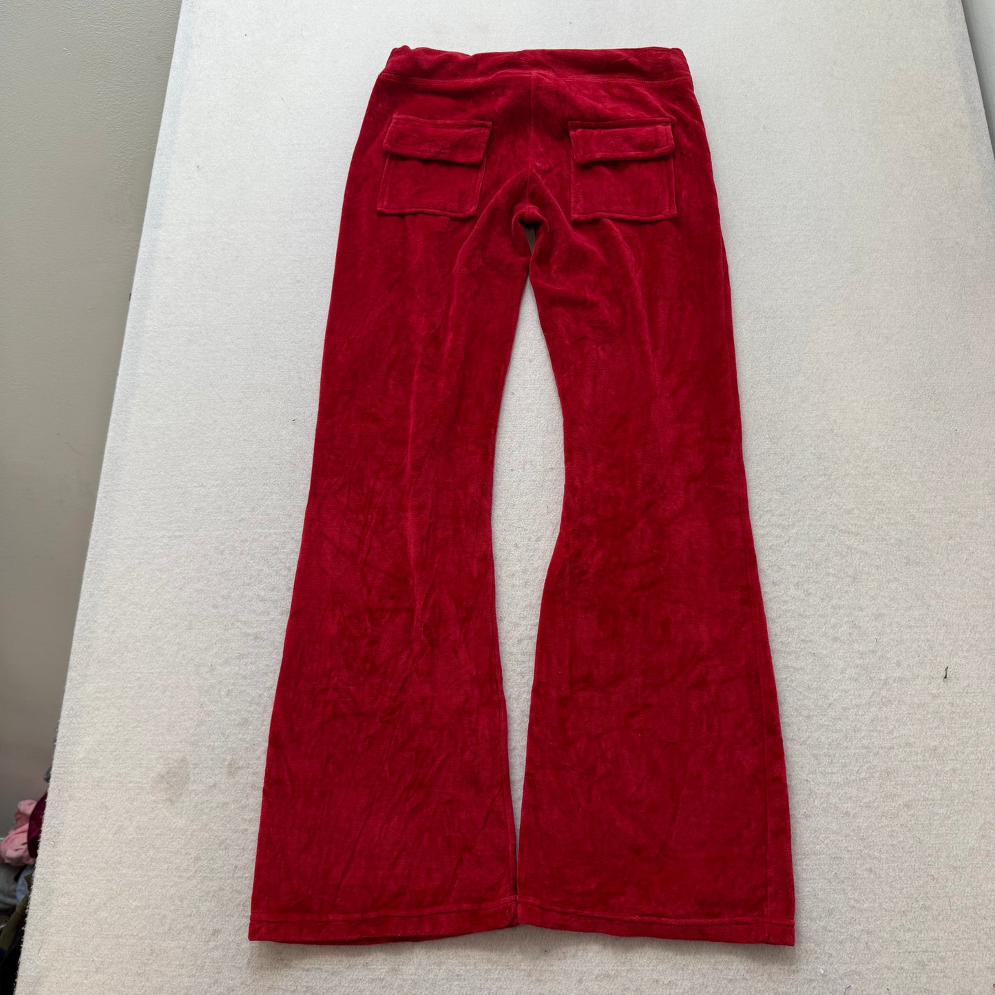 Juicy Couture Women Maroon Zip-Up Hoodie & Drawstring Pants Tracksuit Set Size S