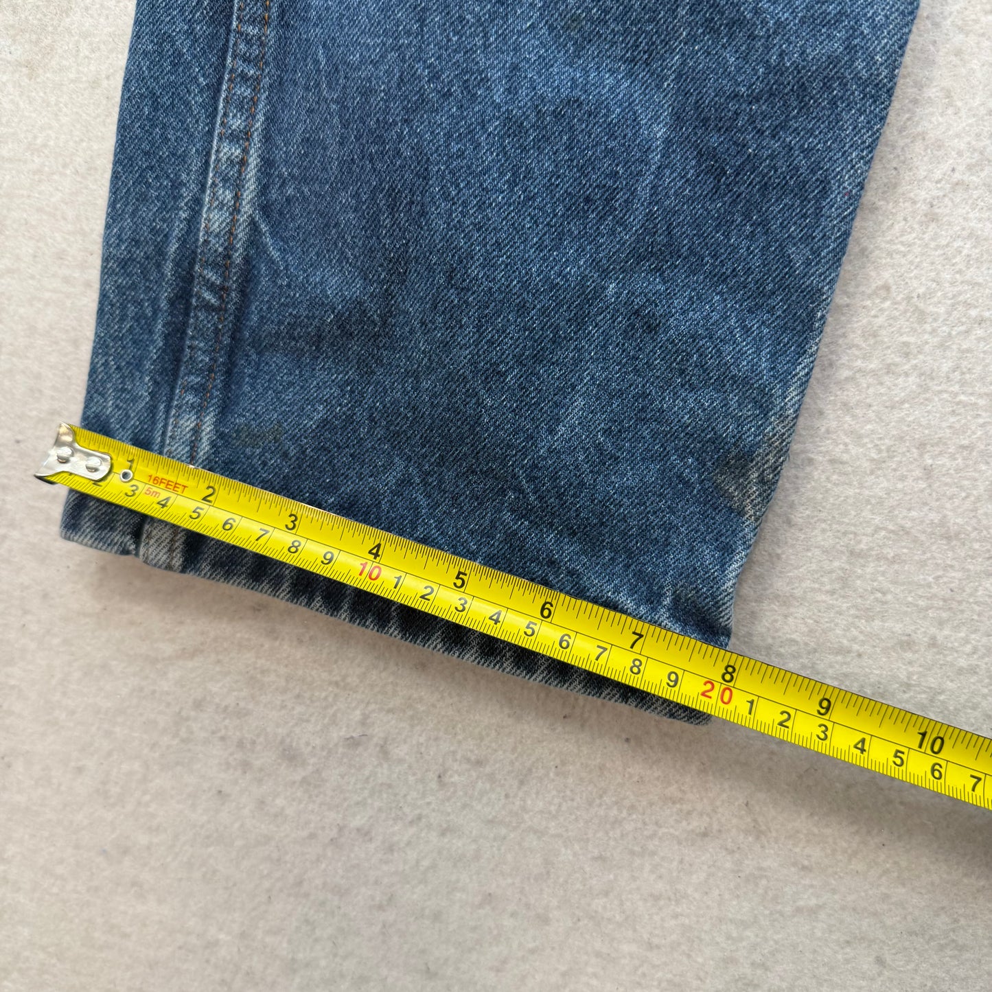 Wrangler Rustler Men's Blue Denim Straight Leg Jeans Workwear Zip-Fly Size 30x30