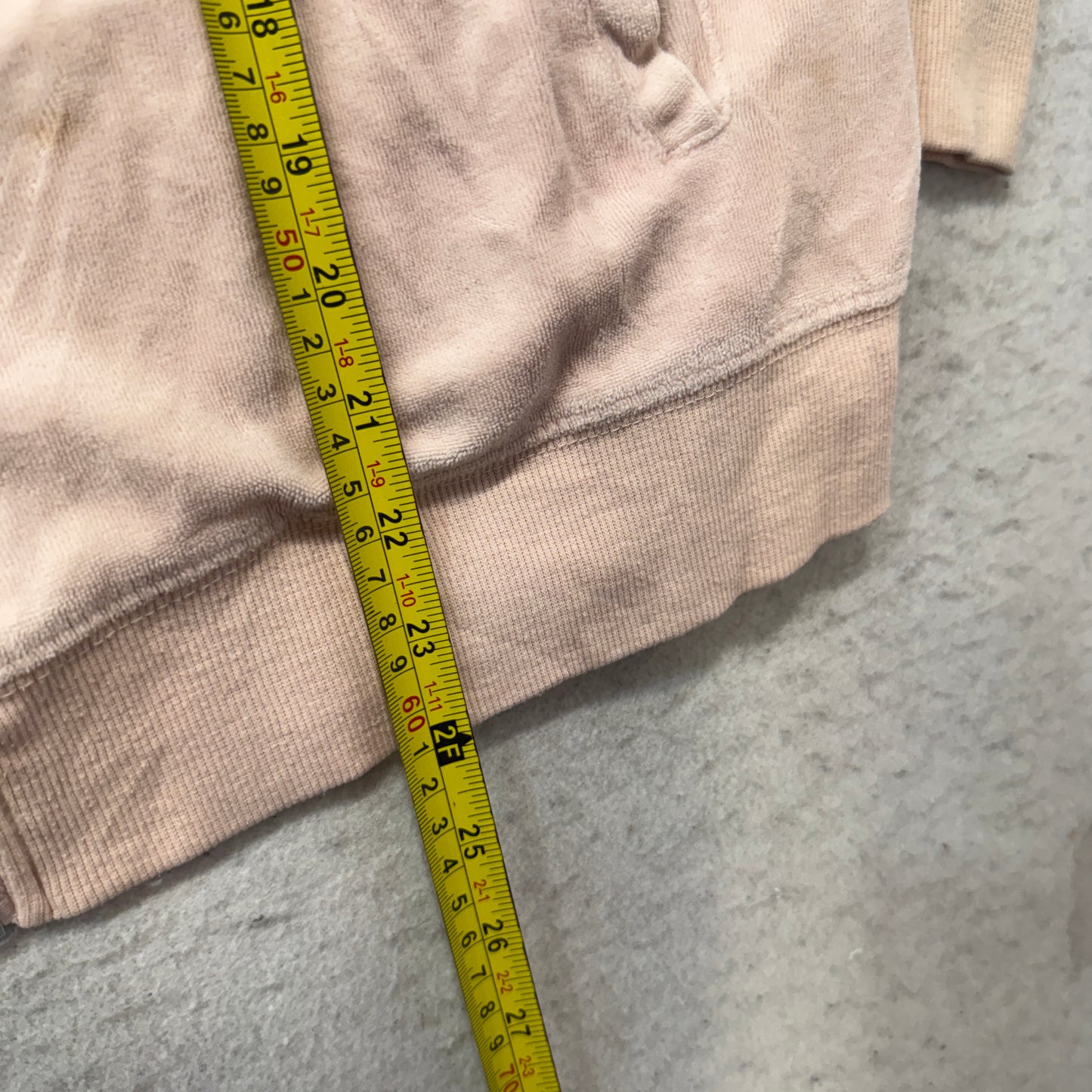 Bebe Women's Baby Pink Velour Full Zip Track Jackets Sleeve Striped Logo Size XL