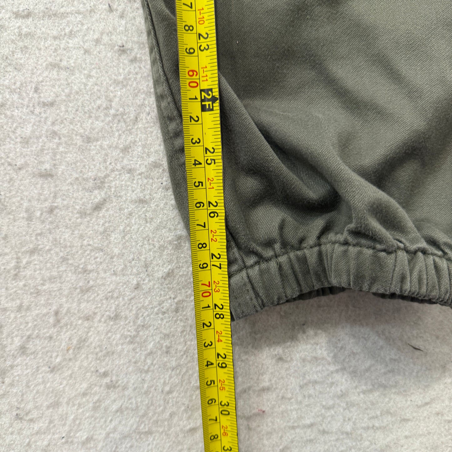 Vintage 1988 French Military F2 Men's Olive Field Pants Pockets Zip-Fly Size 72L