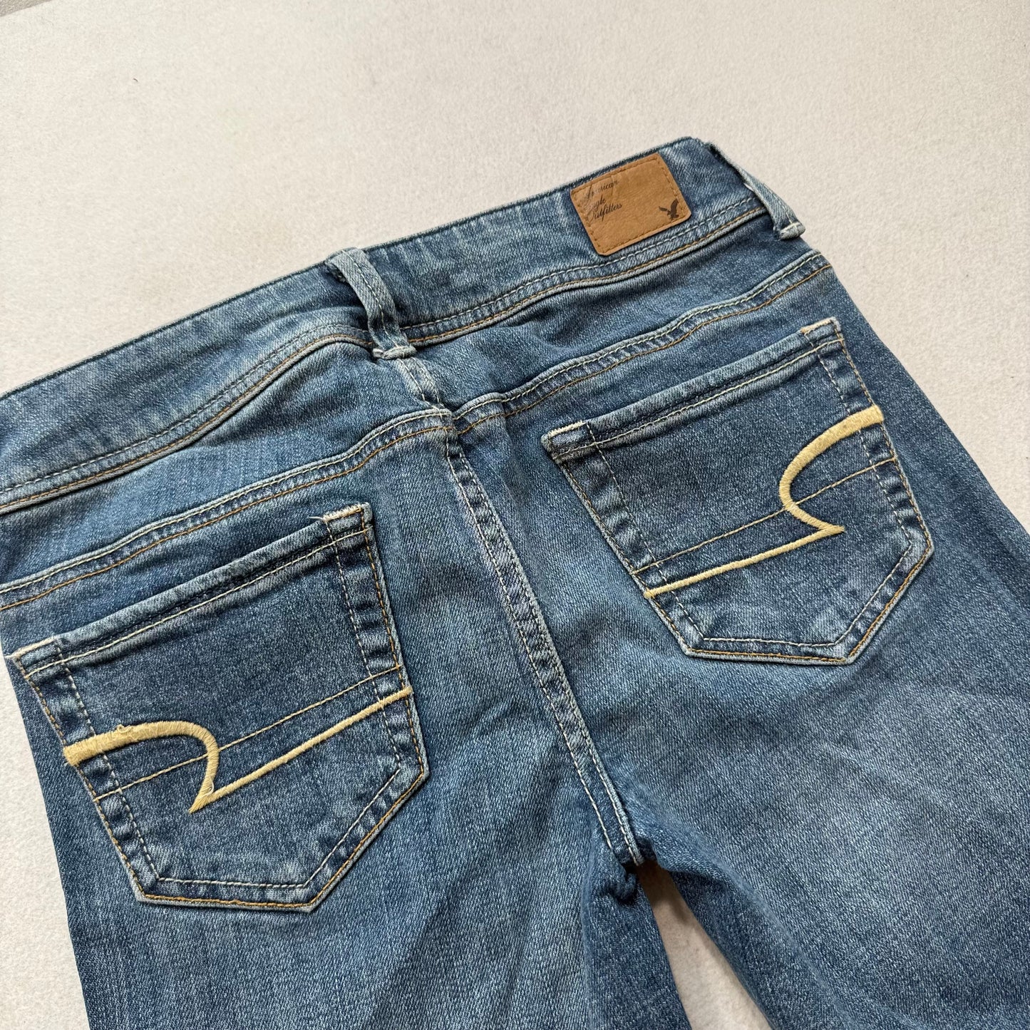 American Eagle Original Boot Women's Blue Bootcut Denim Jeans Stretch Size W26