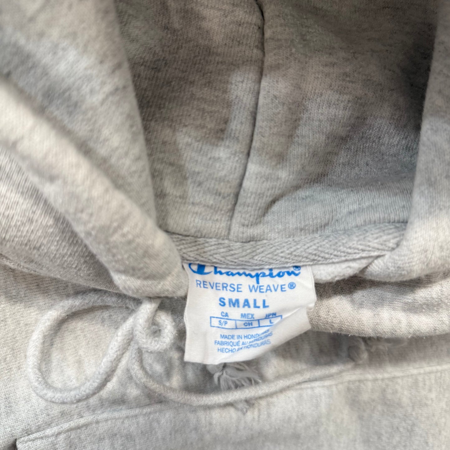 Champion Reverse Weave Gray Pullover Hoodie Kangaroo Pocket Size S