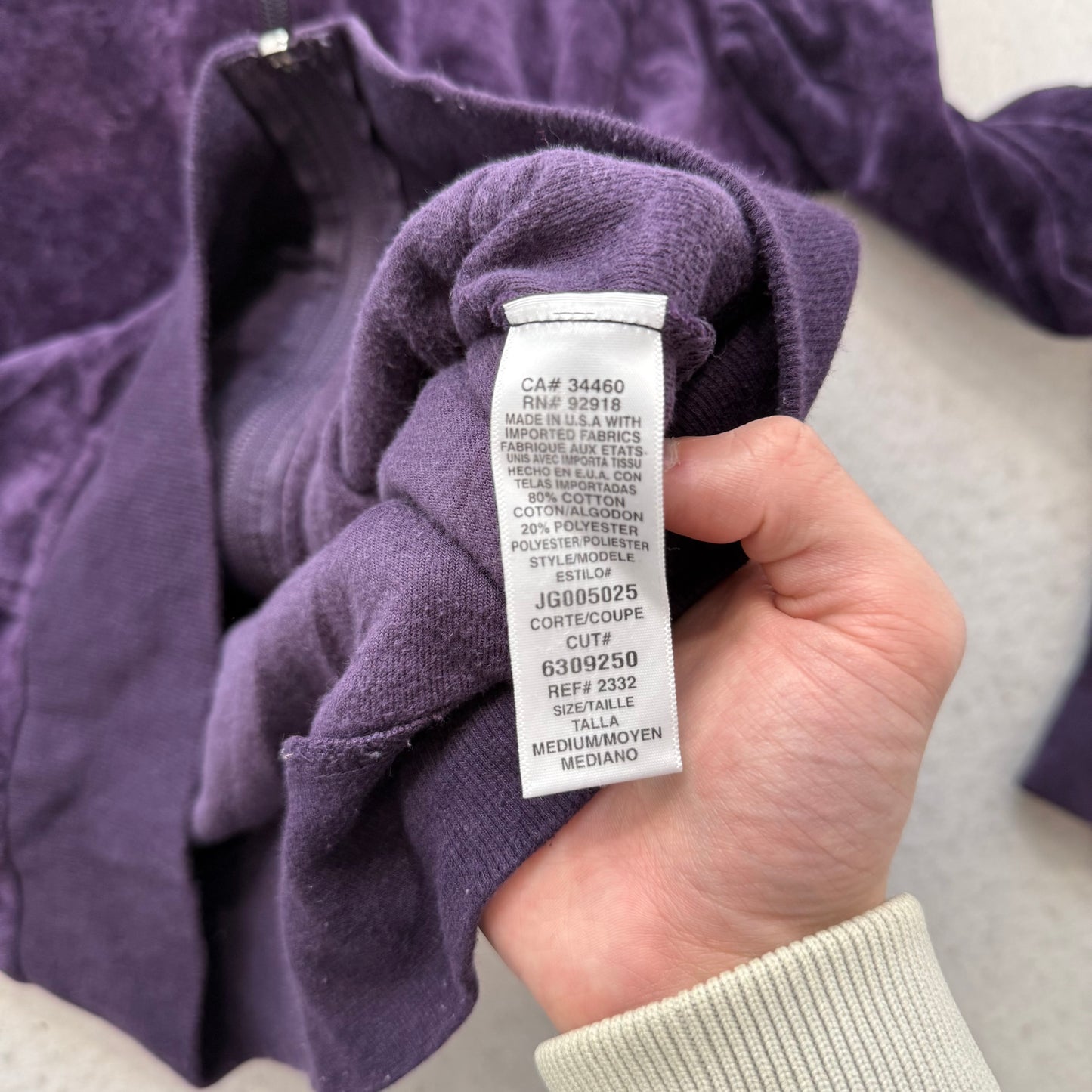 Juicy Couture Women's Eggplant Purple Zip Up Track Jacket Loungewear Y2K Size M