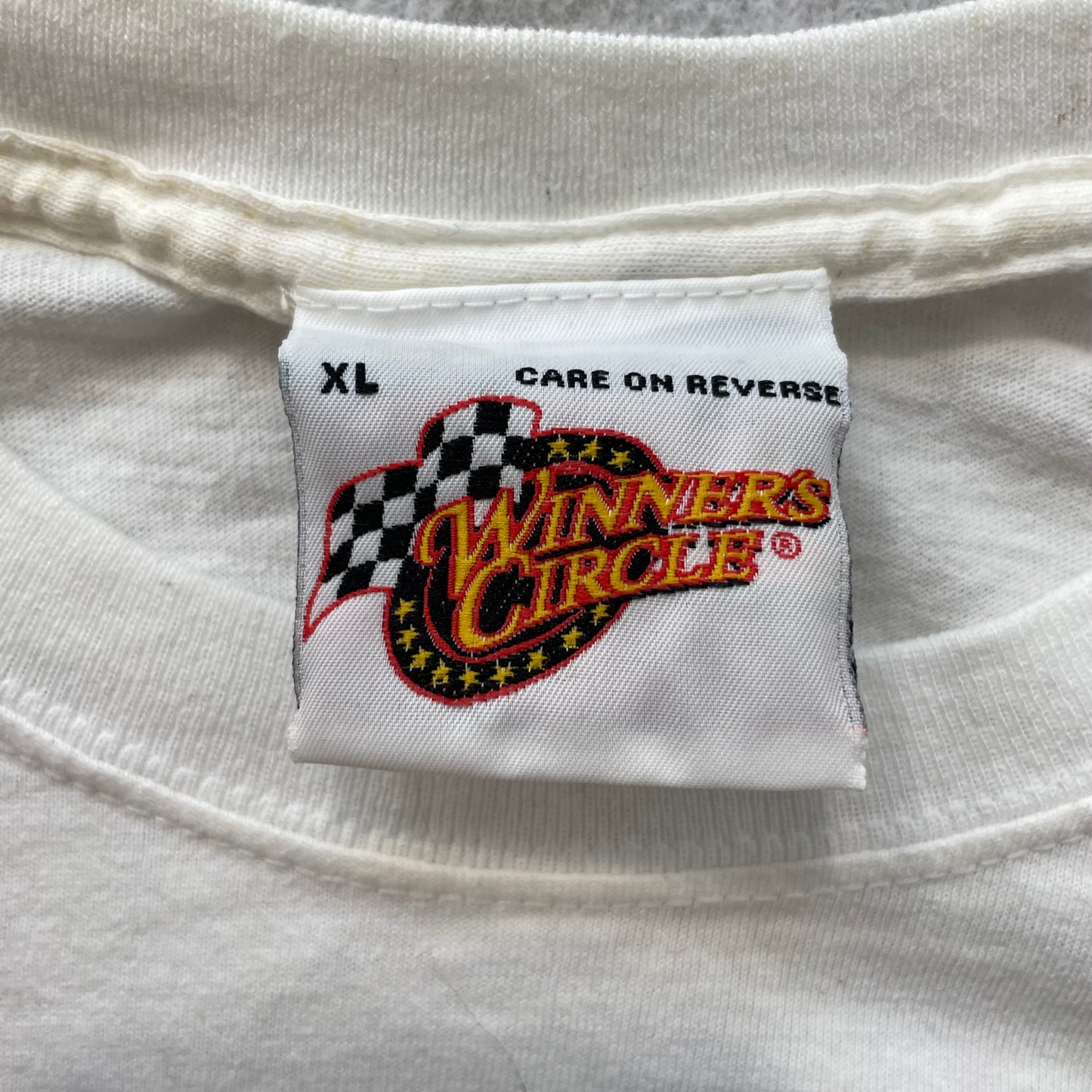Jimmie Johnson's 2007 NASCAR Winner Circle Men's White Cotton T-Shirt Size XL