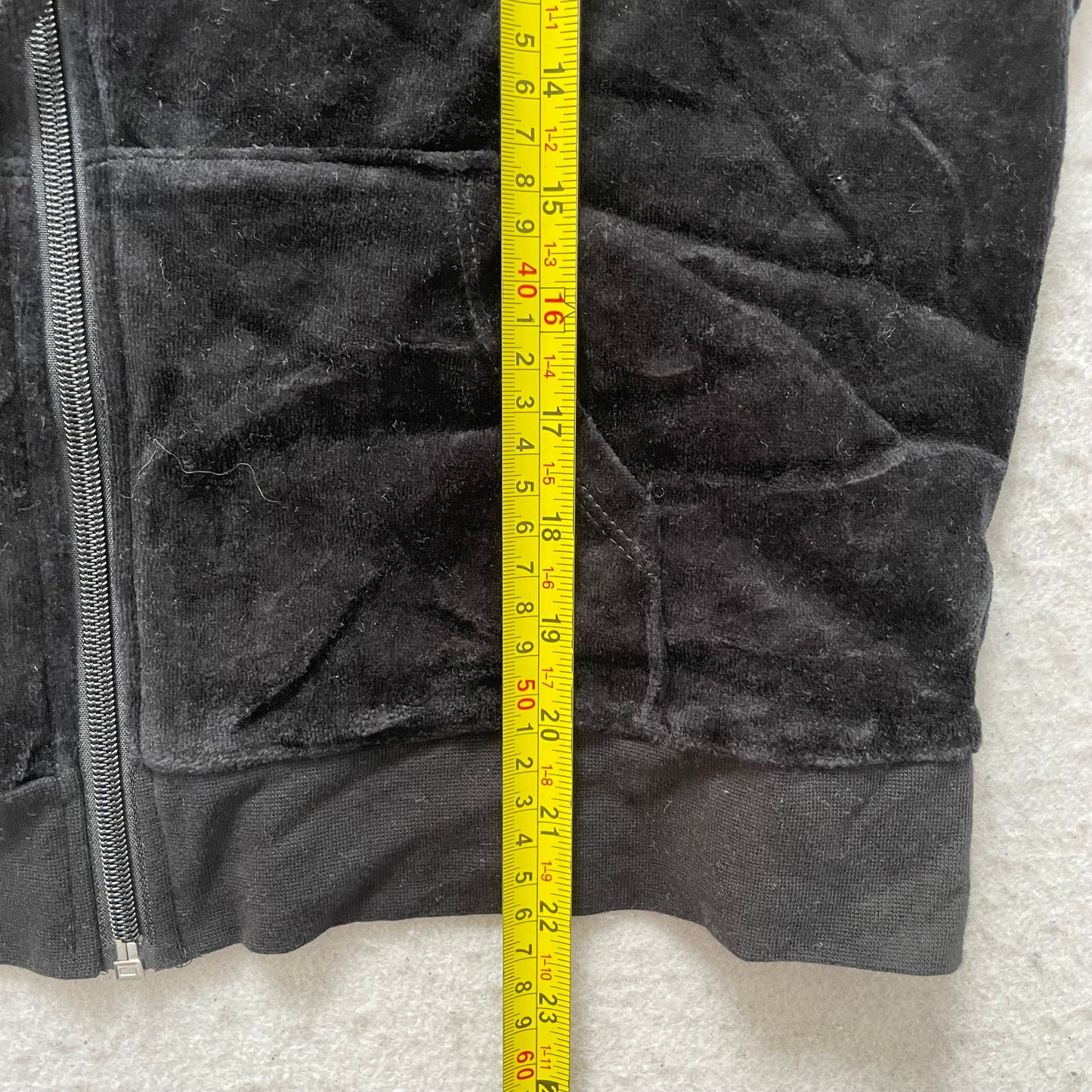 Vintage Juicy Couture Womens Black Velour Tracksuit Set Drawstring Y2k Size L/XL