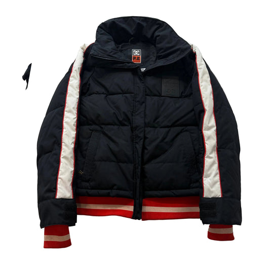 DC x PE Nation Women Black Red Snowboard Jacket Insulated Ski Puffer Size XS 10K