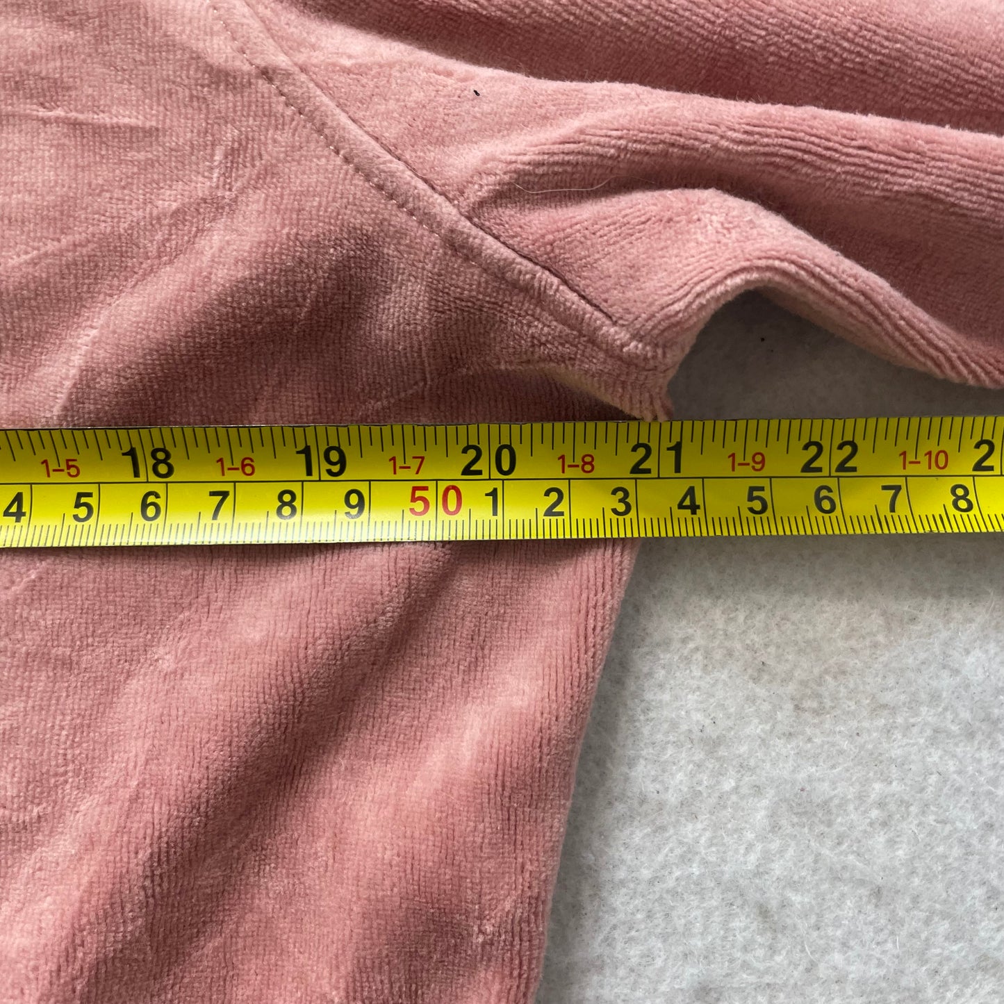 Juicy Couture Women's Dusty Rose Velour Full Zip Hoodie Pockets Preppy Size XL