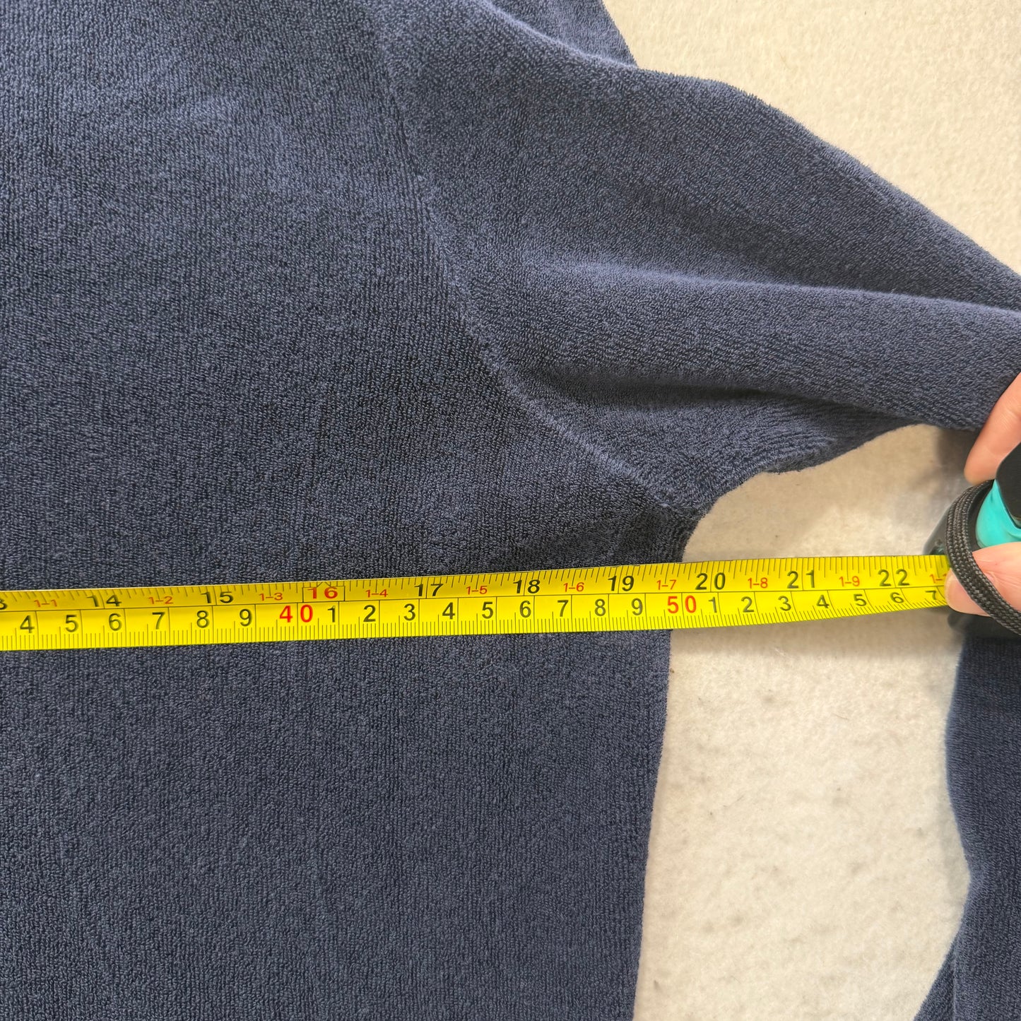 Juicy Couture Women's Navy Blue Terrycloth Full Zip Hoodie Graphic Logo Size XL