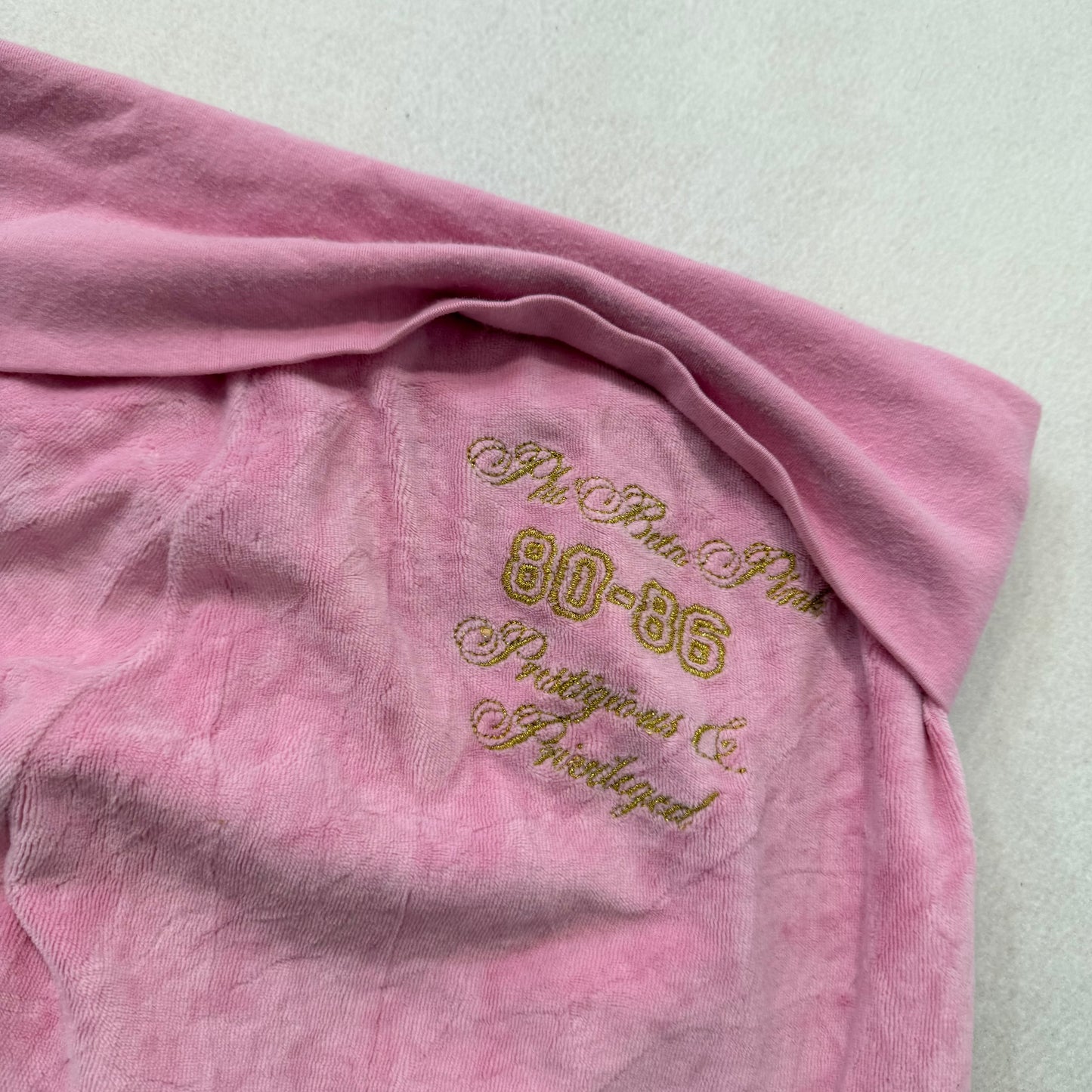 PINK by Victoria's Secret Women's Pink Velour Flared Track Pant Low Rise Size XS