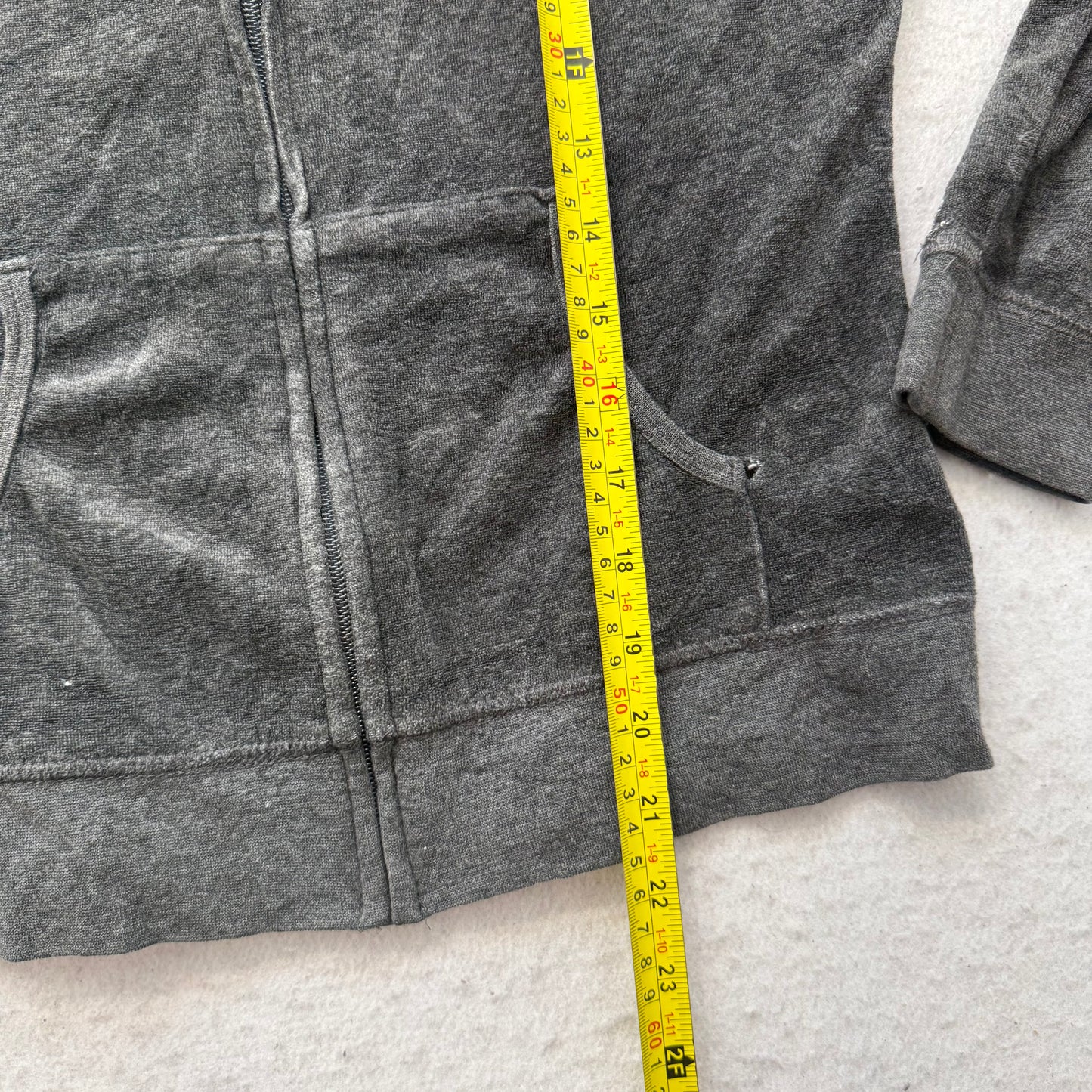 Juicy Couture Women's Charcoal Gray Velour Tracksuit Set Hoodie & Pants Size M