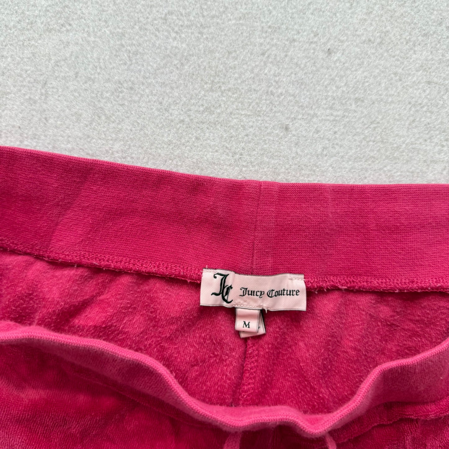Juicy Couture Women's Raspberry Velour Flared Track Pant Loungewear Y2K Size M