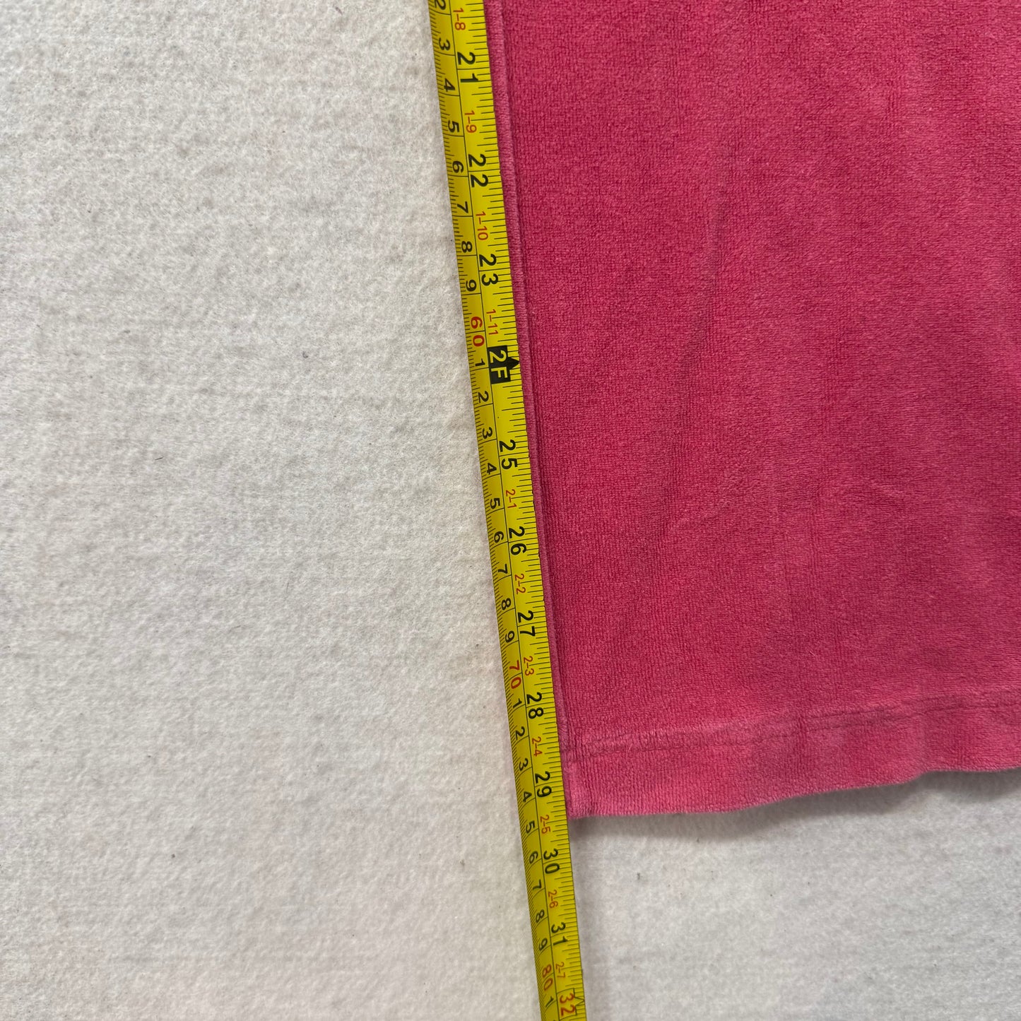 Vintage Juicy Couture Women's Rose Pink Velour Flared Wide Leg Track Pant Size L
