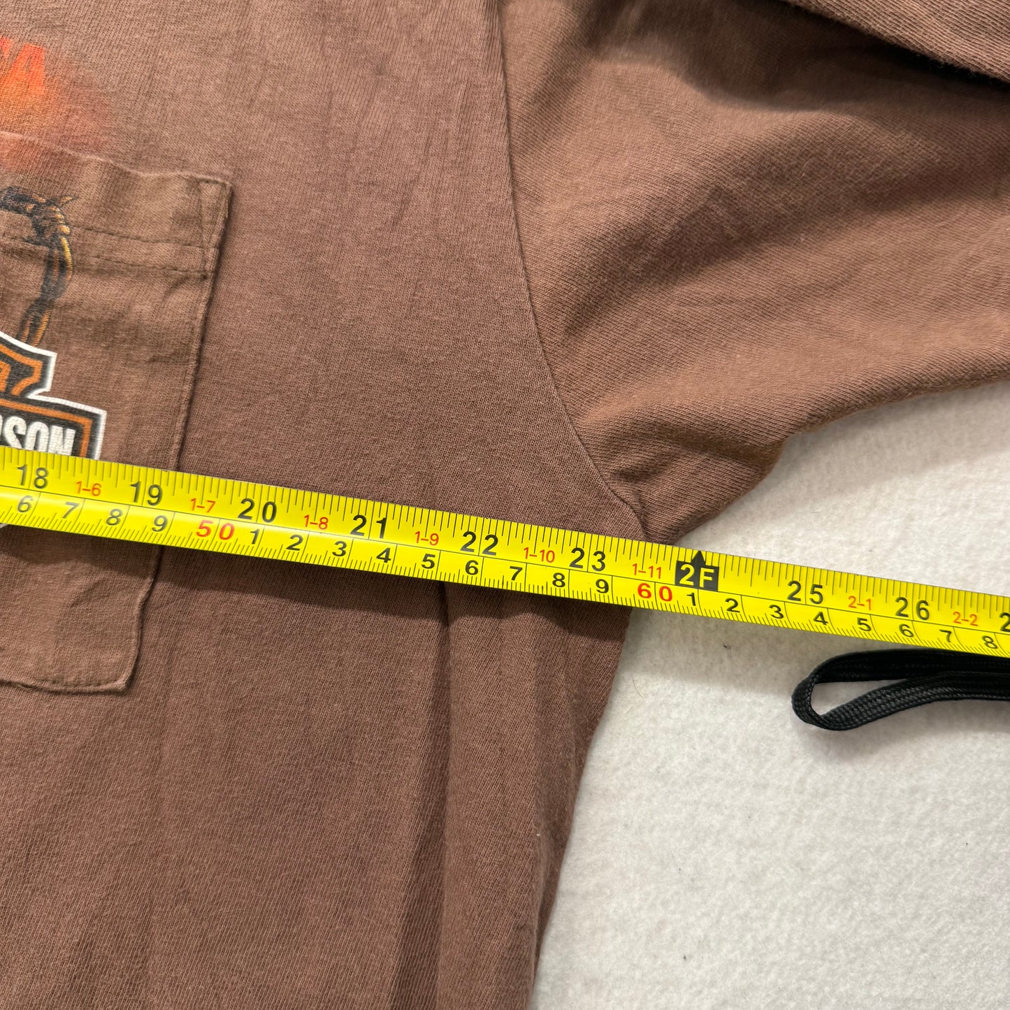 Harley-Davidson Men's Brown Cotton T-Shirt Crew Neck Graphic Streetwear Size XL