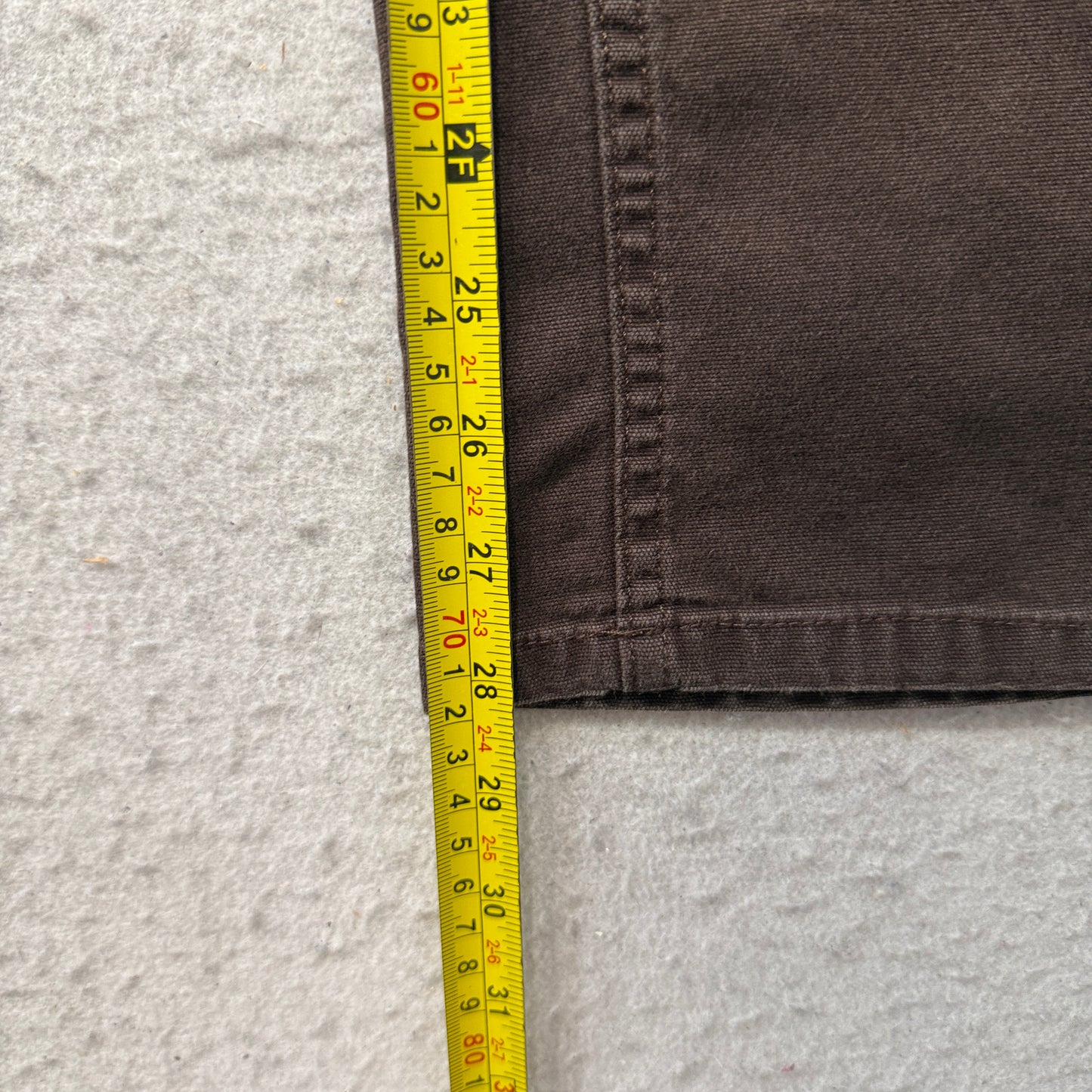 Carhartt Original Fit Men's Dark Brown Canvas Double Knee Pants Utility Size W30