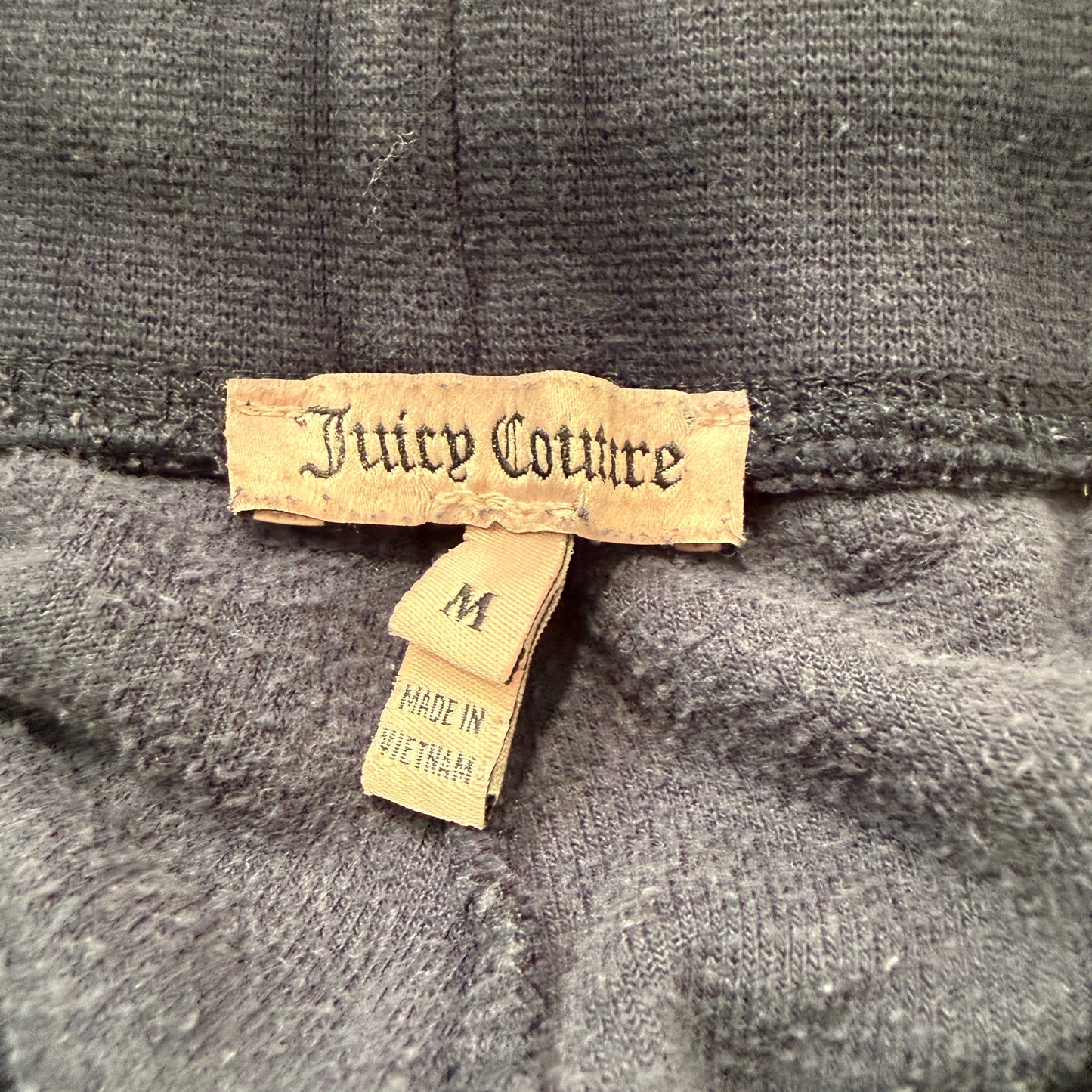 Juicy Couture Women's Navy Blue Velour Tracksuit Set Hoodie & Pants Y2K Size M