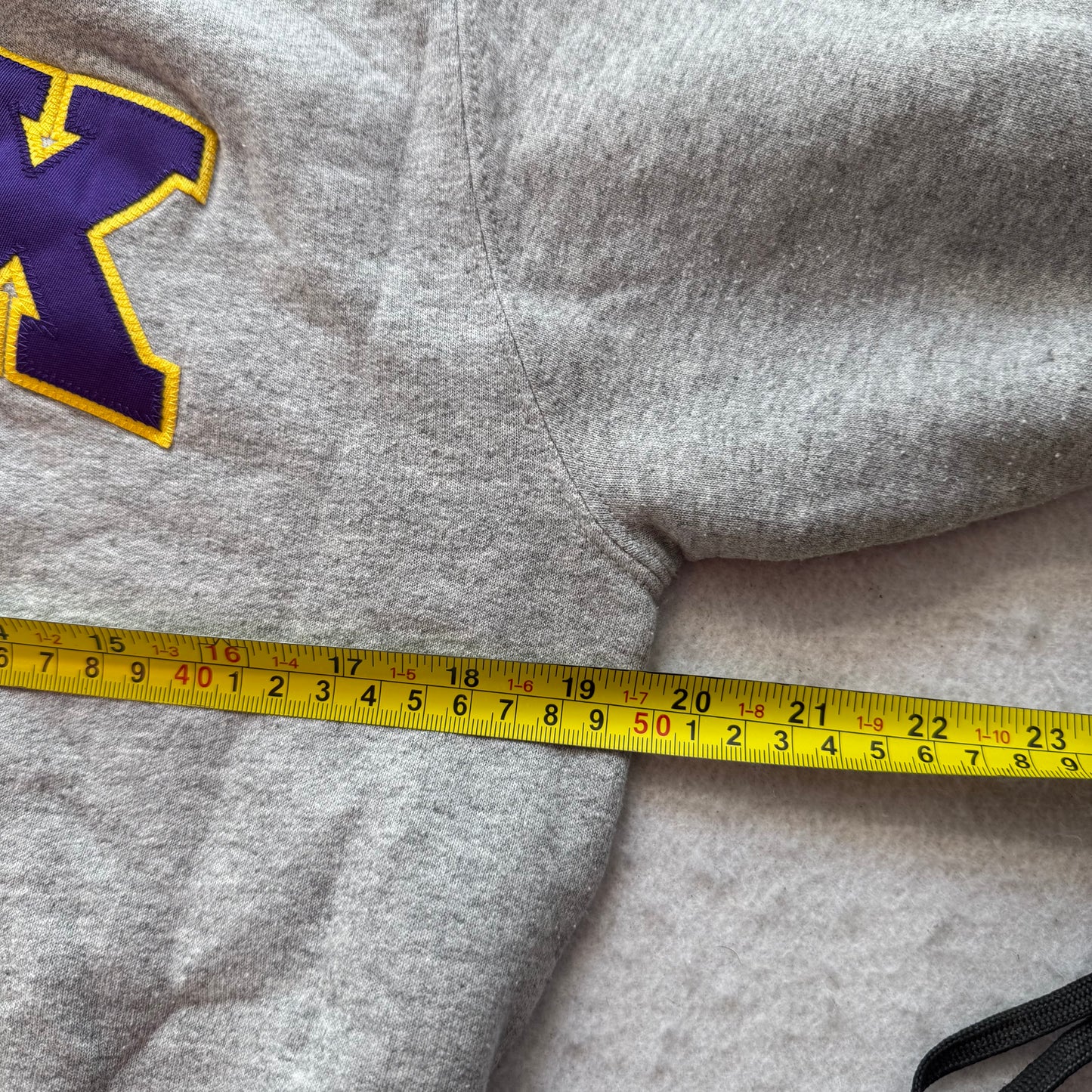 Champion Eco Authentic Knox College Unisex Gray Fleece Sweatshirt Crewneck - S
