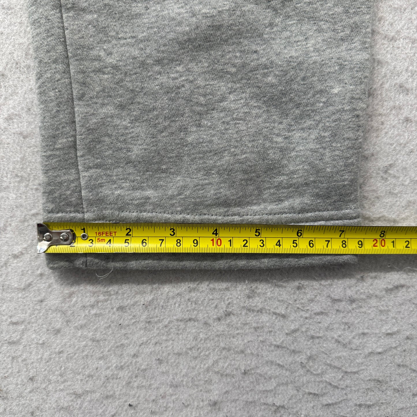 Nike Men's Grey Fleece Sweatpants Drawstring Pockets Loungewear Logo Size L