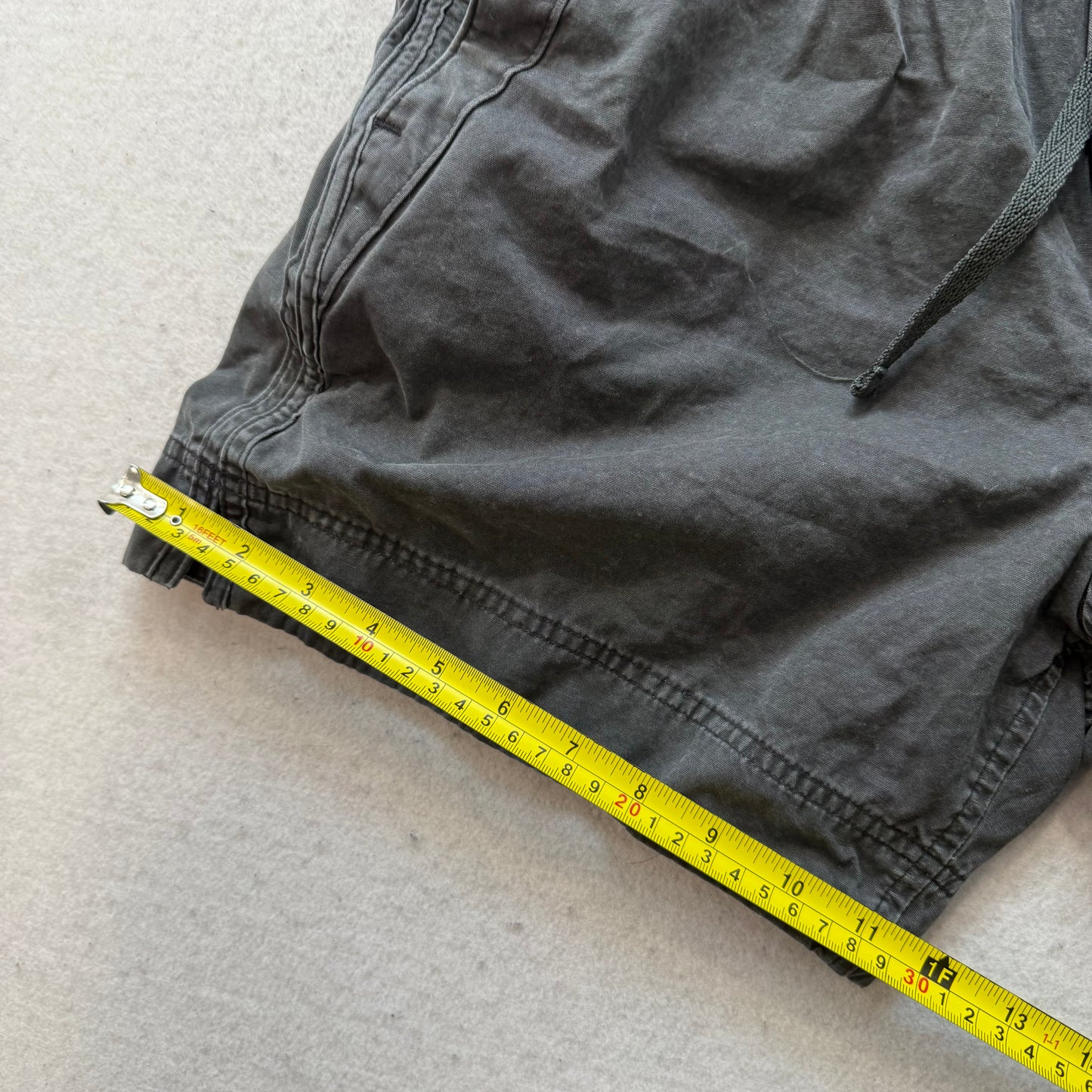 Abercrombie & Fitch Men's Charcoal Gray Cotton Pull On Shorts Zip Pockets Size M