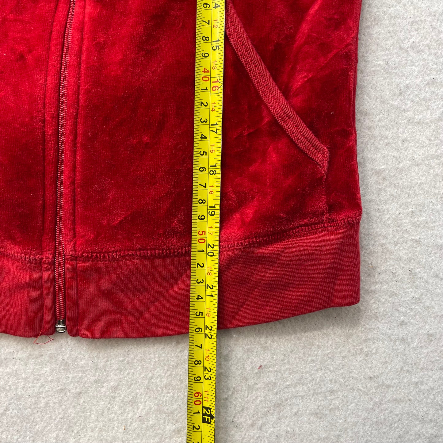 2003 Vintage Juicy Couture Scottie Dogs Womens Dark Red Velour Hoodie Y2k Size M