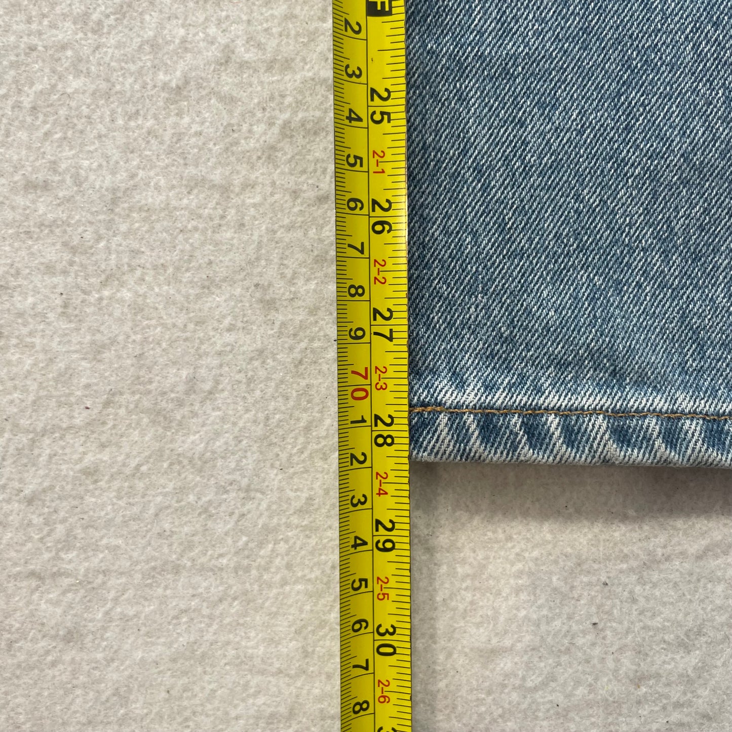 Levi's 550 Men Blue Cotton Light Wash Tapered Leg Denim Jeans Relaxed Fit Size S