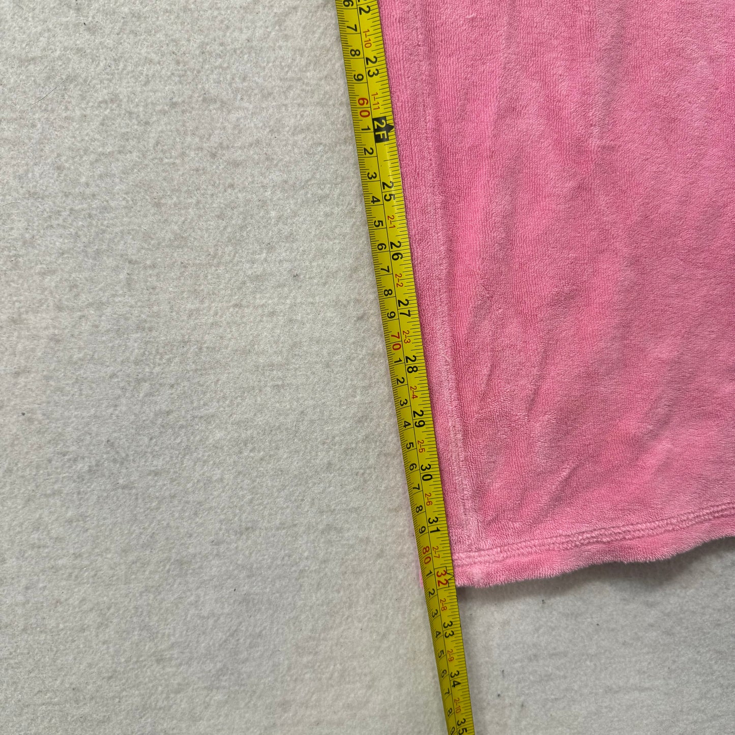 2003 Vintage Juicy Couture Women's Pink Terry Cloth Flared Track Pant Y2k Size L