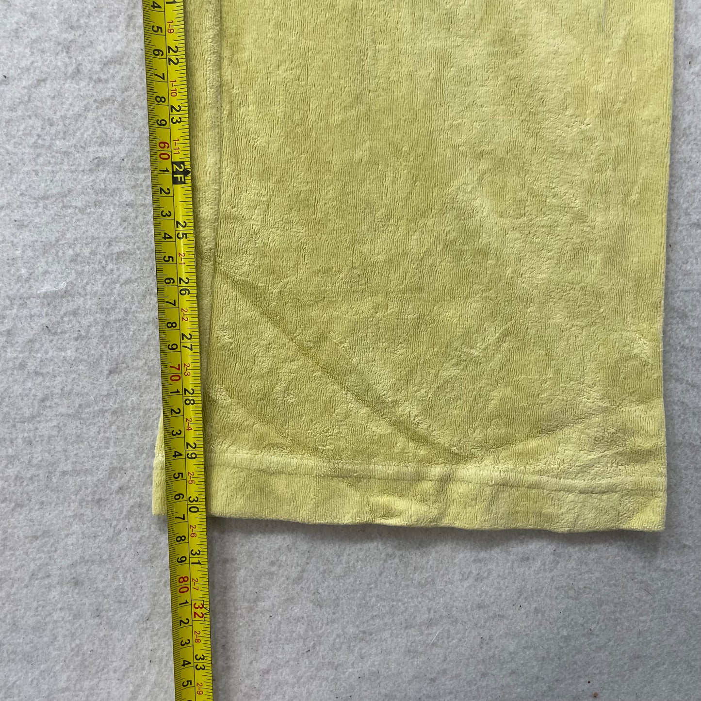 Juicy Couture Women's Yellow Velour Flared Leg Track Pants Loungewear Size S