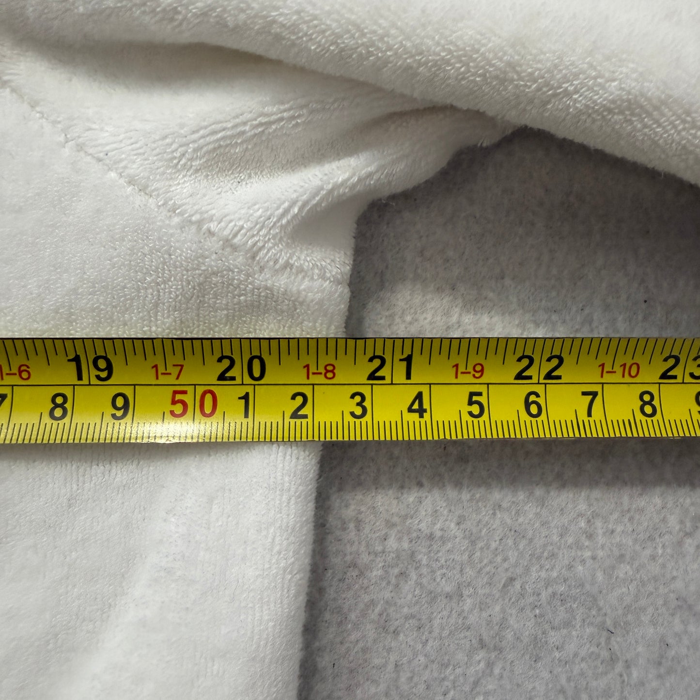 Juicy Couture Women's White Velour Zip-Up Hoodie Pockets Loungewear Y2K Size M