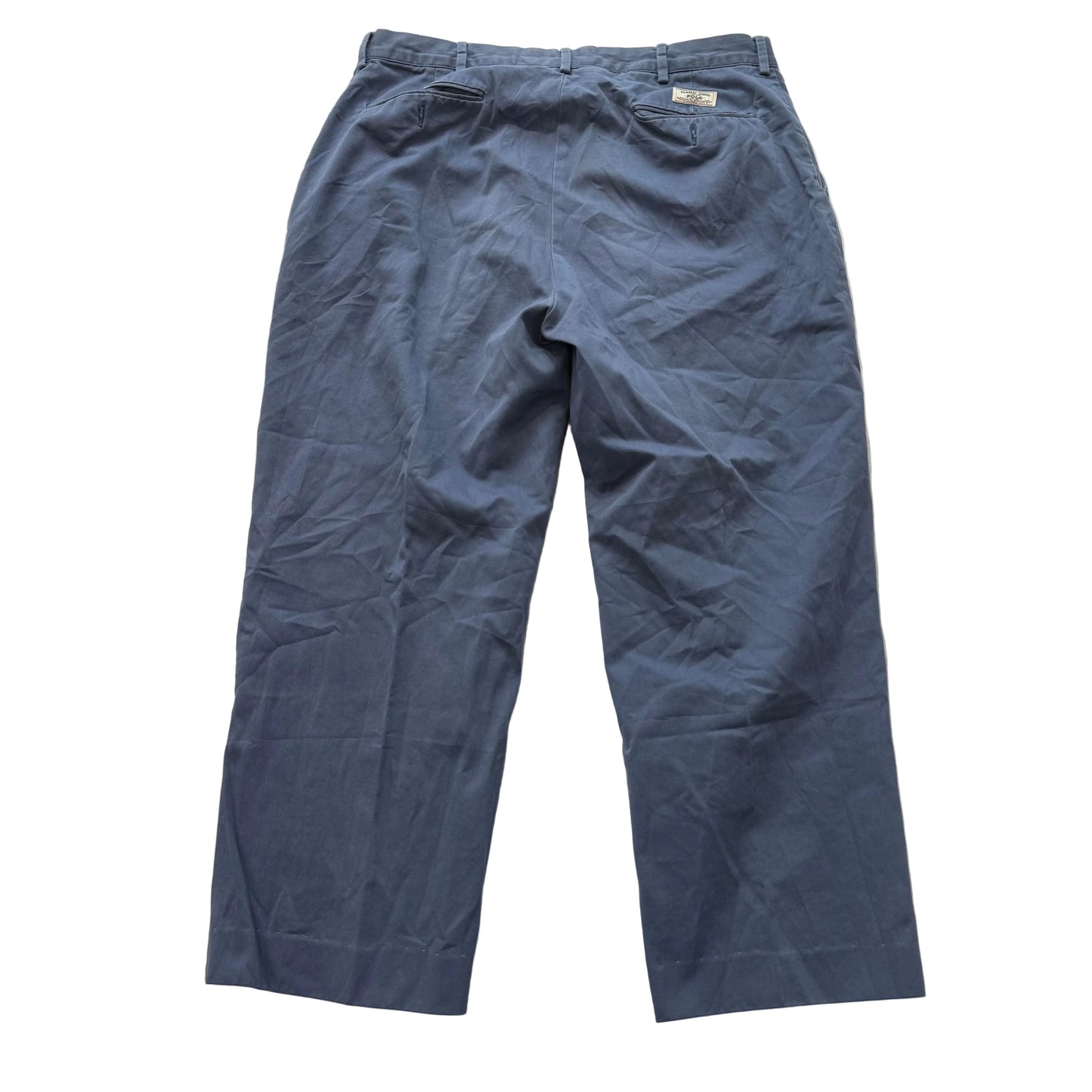 Polo by Ralph Lauren Mens Blue Classic Chino Pants Mid-Rise Straight Leg Size 34