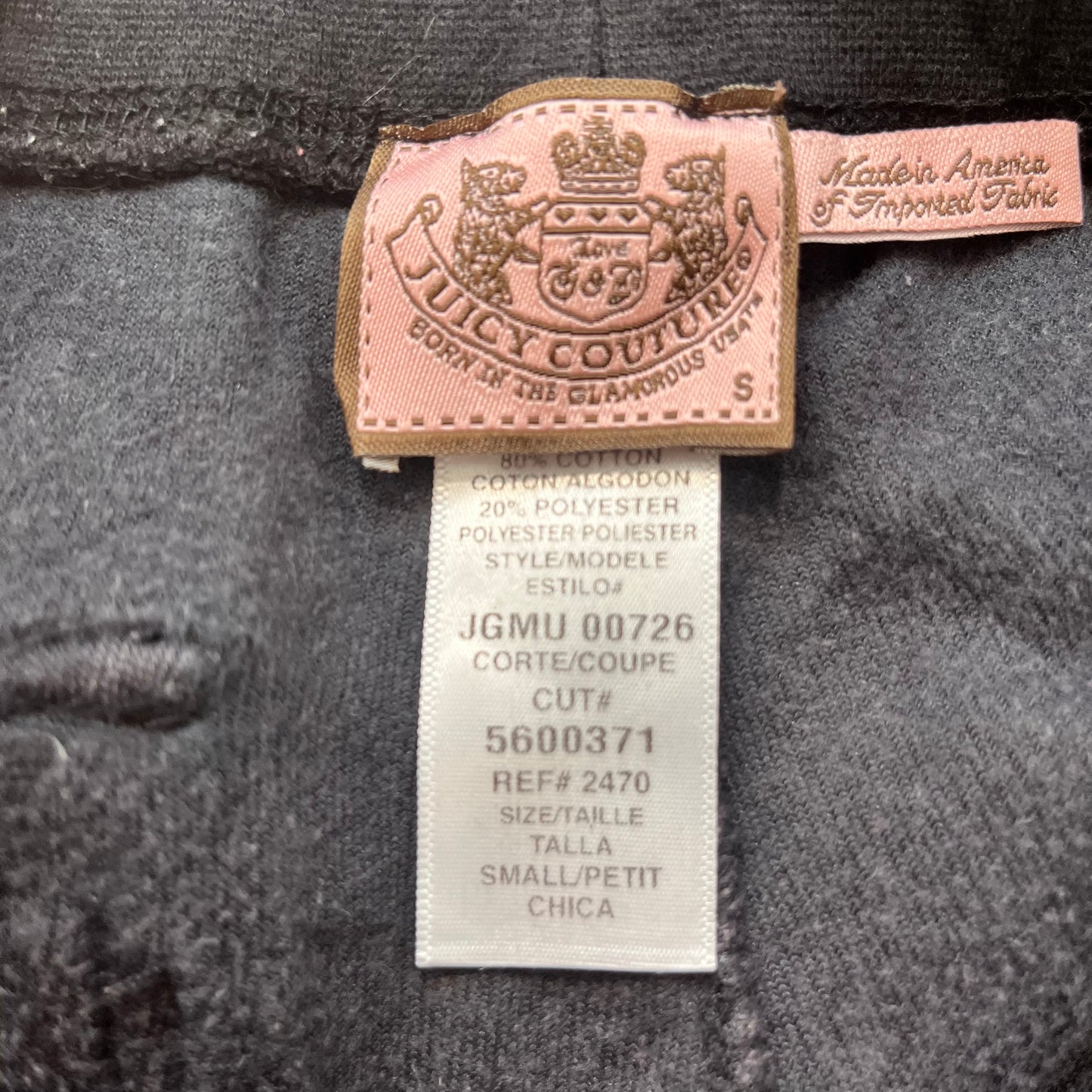 Vintage Juicy Couture Womens Black Velour Tracksuit Set Hoodie & Pant Y2k Size S