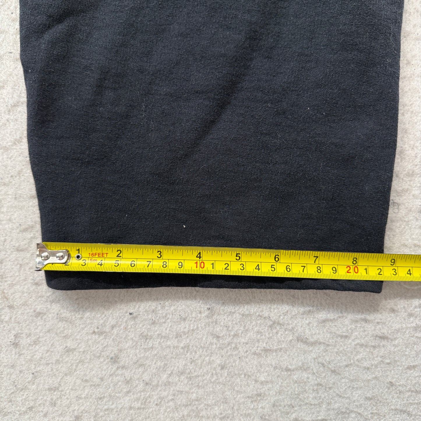 Champion Eco Authentic Womens Black Fleece Wide-Leg Sweatpants Baggy Logo Size L