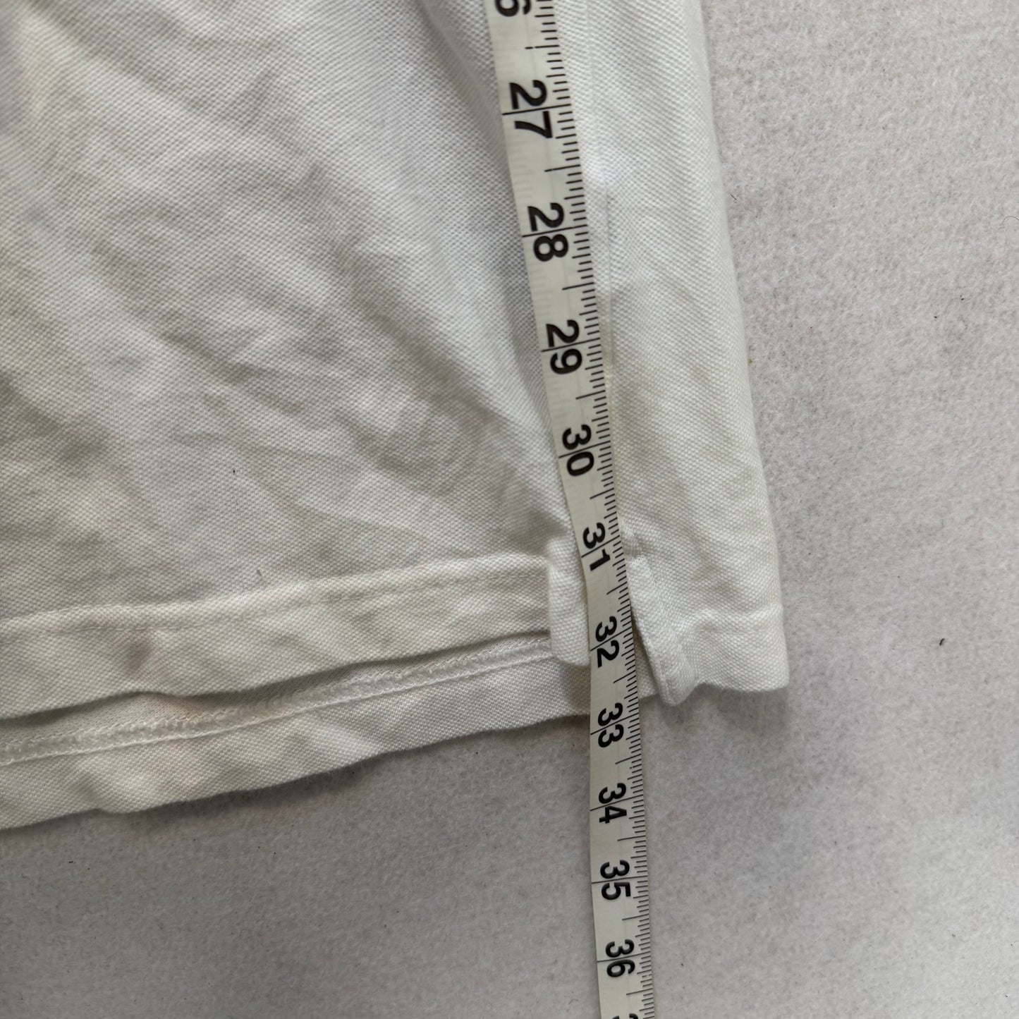 Ecko Unltd White Polo Shirt Skull Back Graphic Chest Pockets Embroidered Size XXL