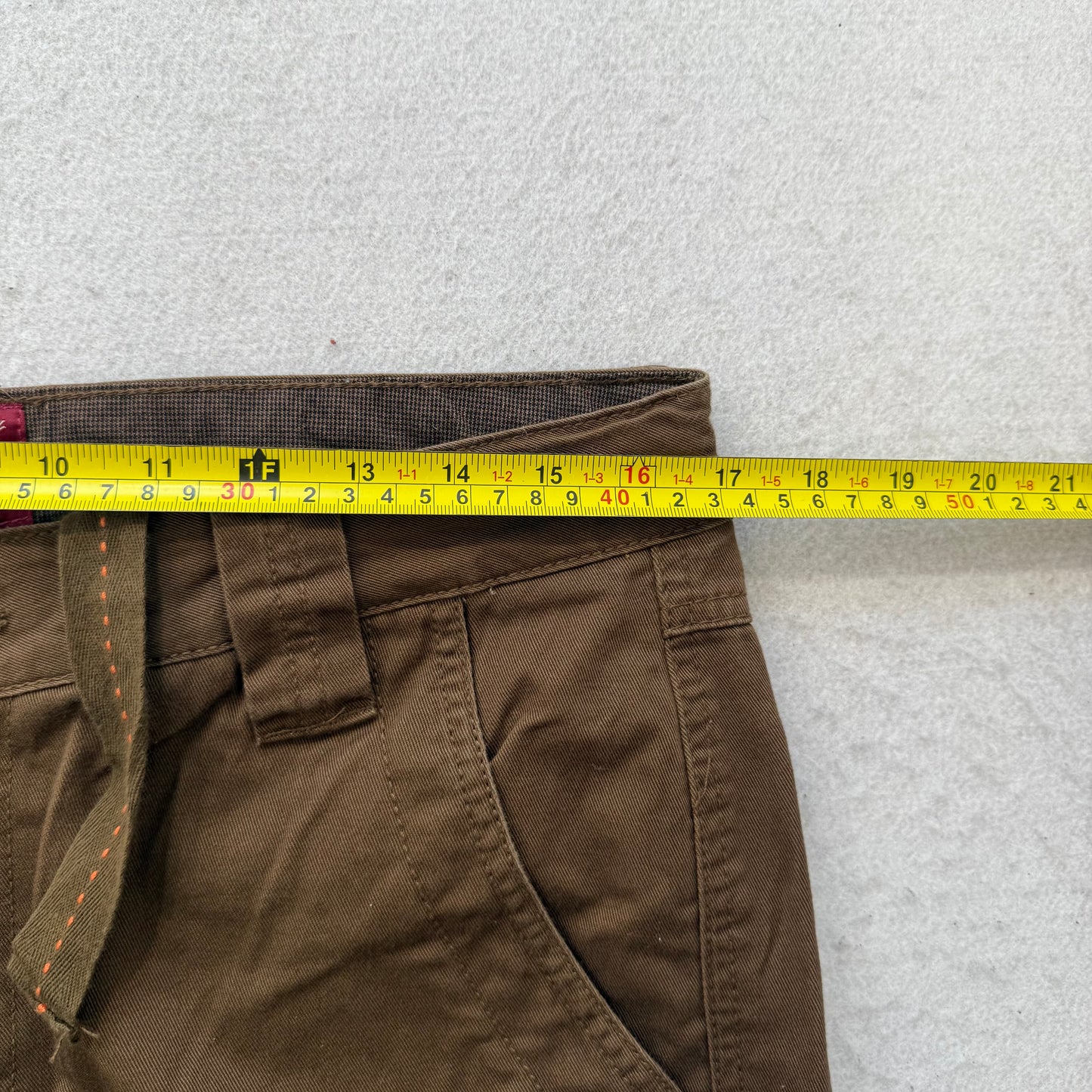 Match Men Men's Brown Utility Cargo Pants Multi-Pockets Tactical Outdoor Size S