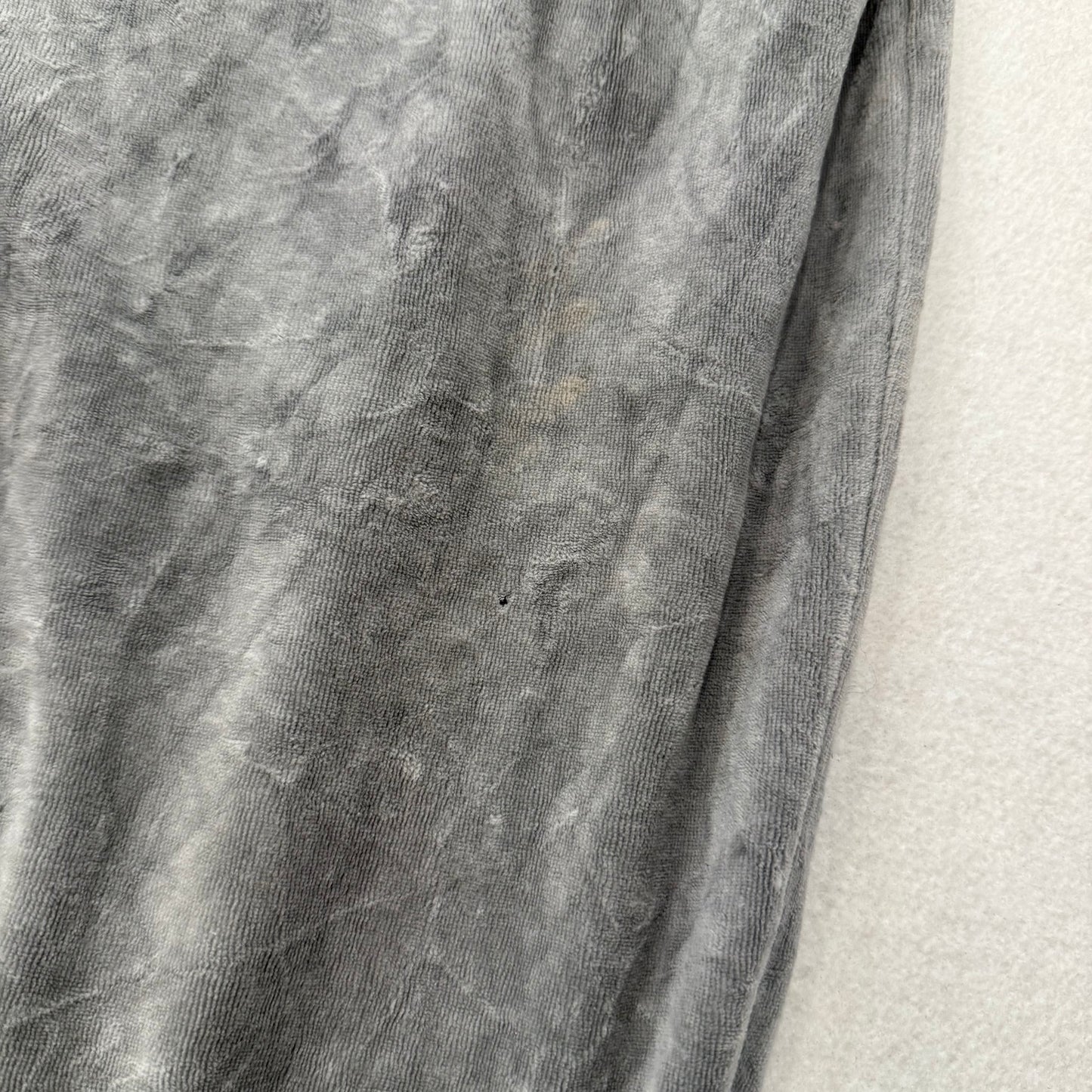 Juicy Couture Women's Light Graphite Velour Flared Wide Leg Track Pant Size XL