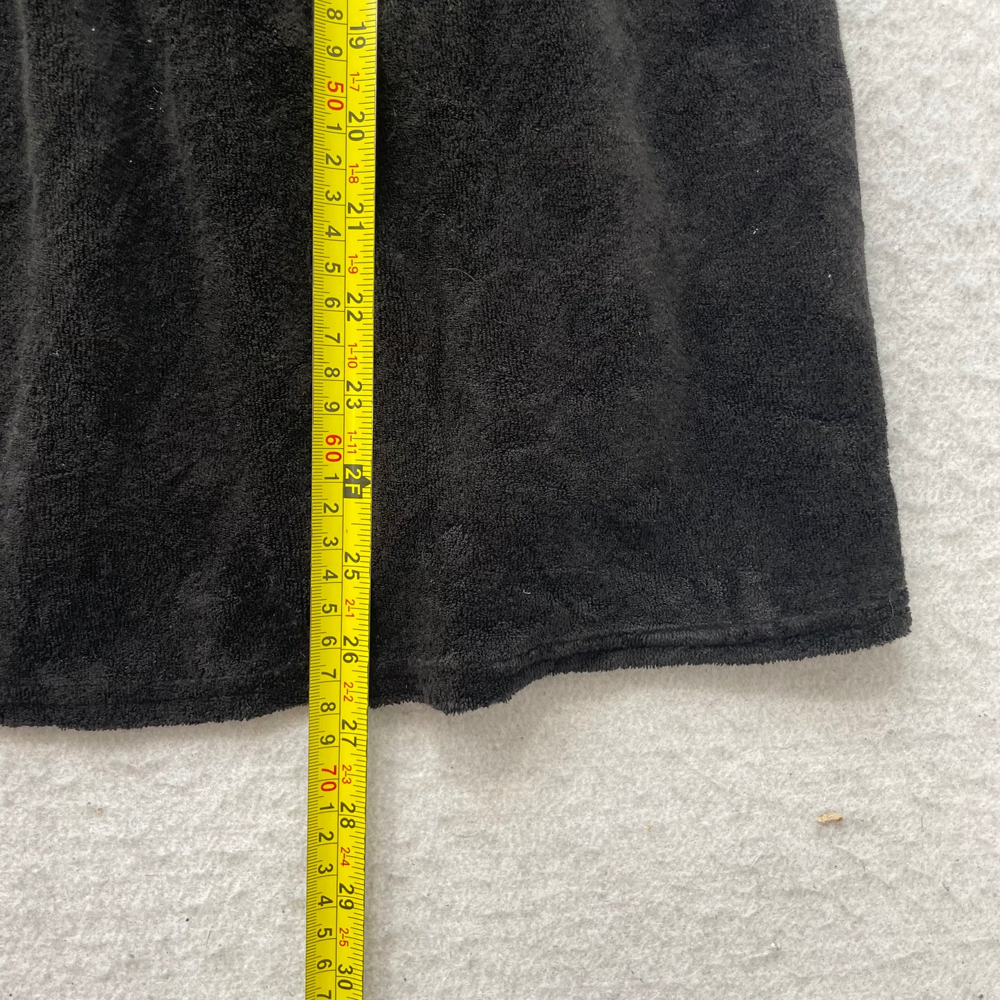 Juicy Couture Women's Black Velour Smocked Tube Dress Strapless Y2K Size XL
