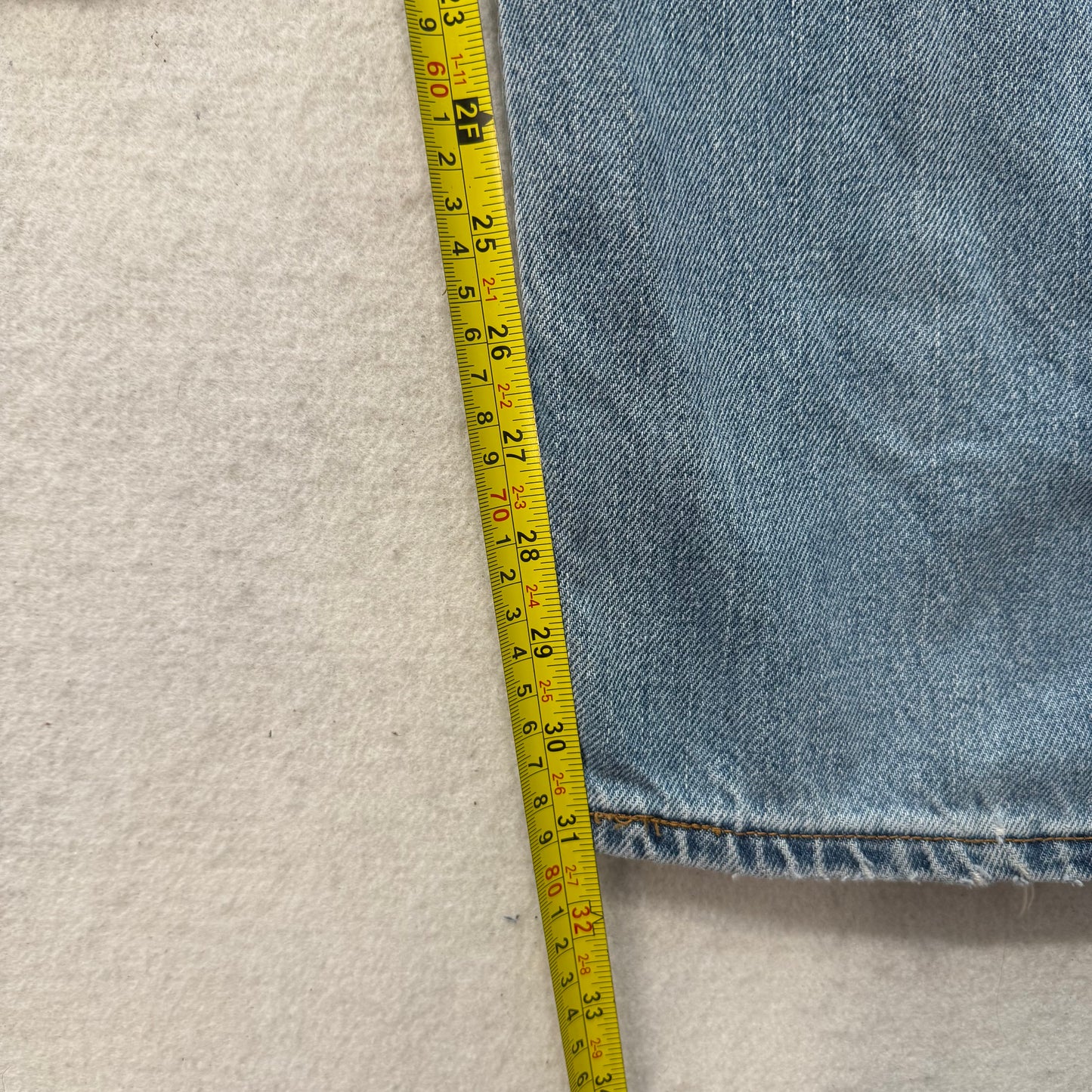 Levi's 505 Men's Blue Zip-Fly Denim Jeans Medium Wash Regular Fit Size 40