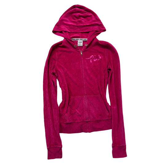 Vintage Victoria’s Secret Pink full-zip pink hoodie size S