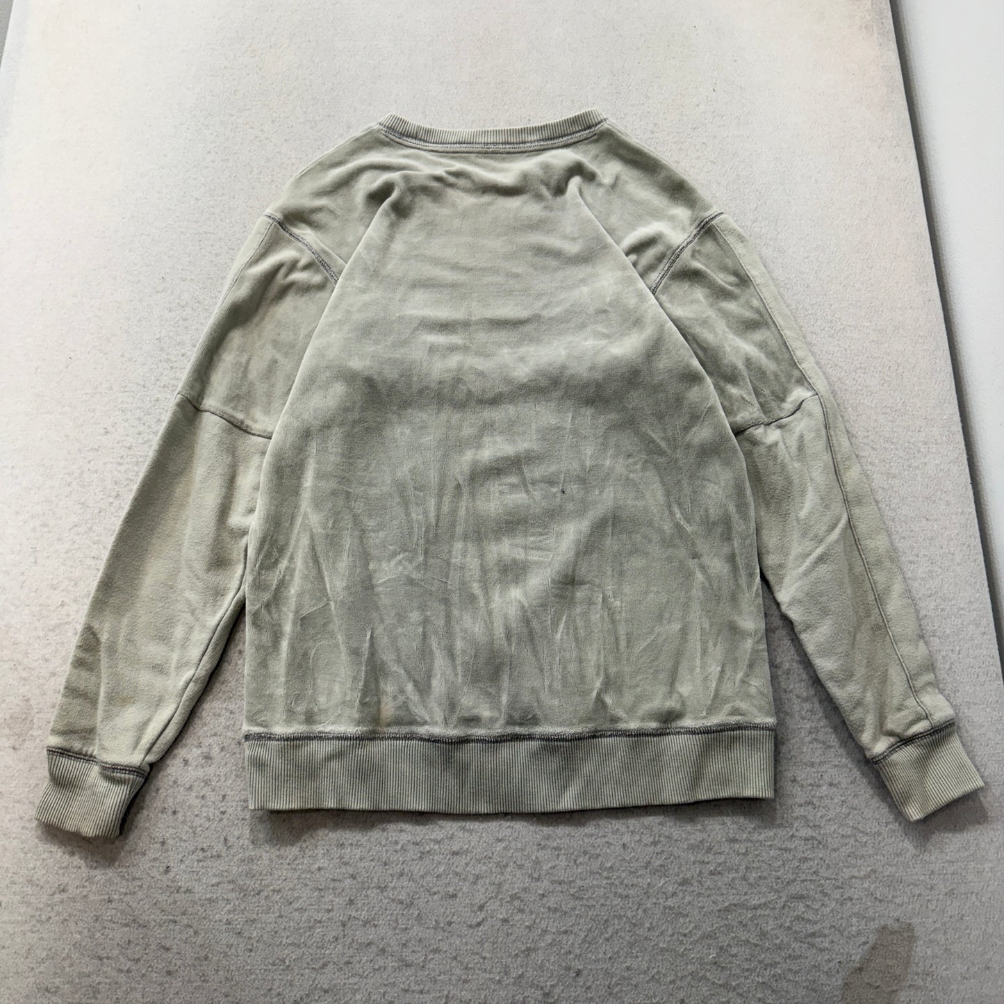 Victoria's Secret PINK Women's Gray Crushed Velvet Crew Neck Sweatshirt Size XS