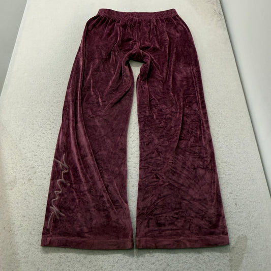 Victoria's Secret PINK Women's Maroon Wide Leg Sweatpants Loungewear Y2K Size L