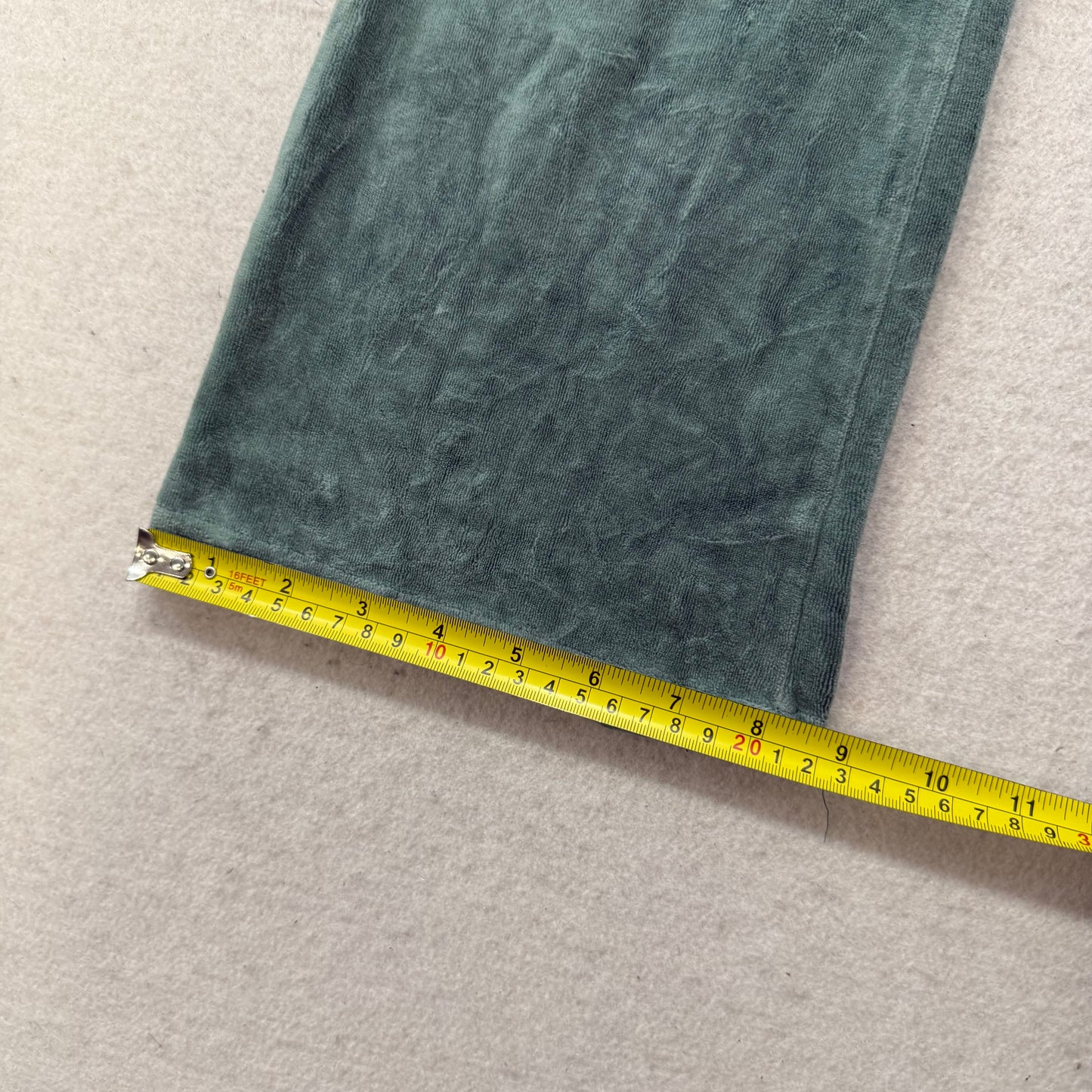 Juicy Couture Women's Sage Green Velour Flared Track Pant Loungewear Y2k Size M