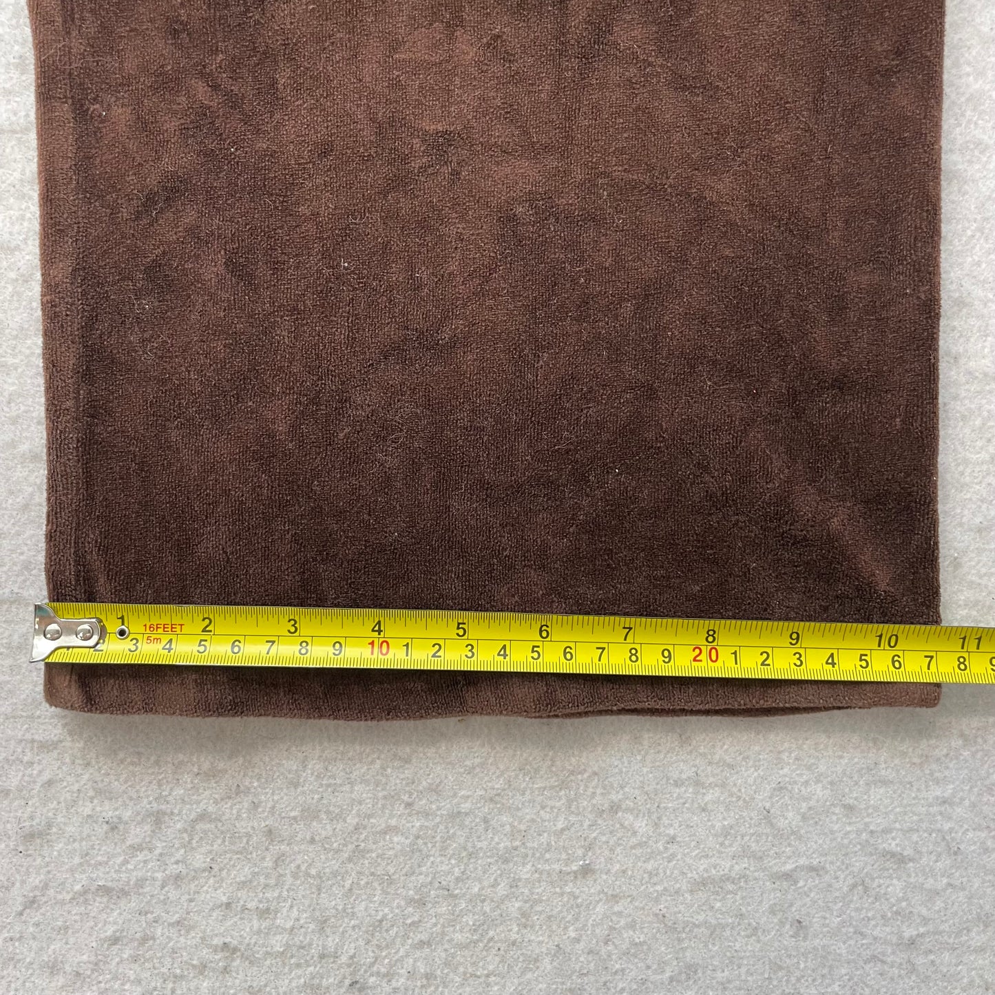2003 Vintage Juicy Couture Women Chocolate Brown Velour Flared Track Pant Size L