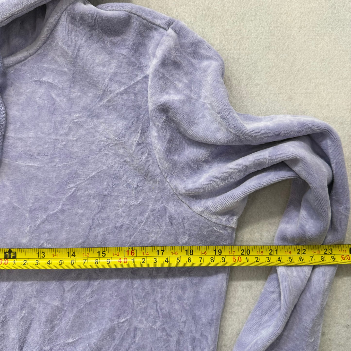 Juicy Couture Women's Lavender Velour Zip Up Hoodie Loungewear Preppy Y2K Size M