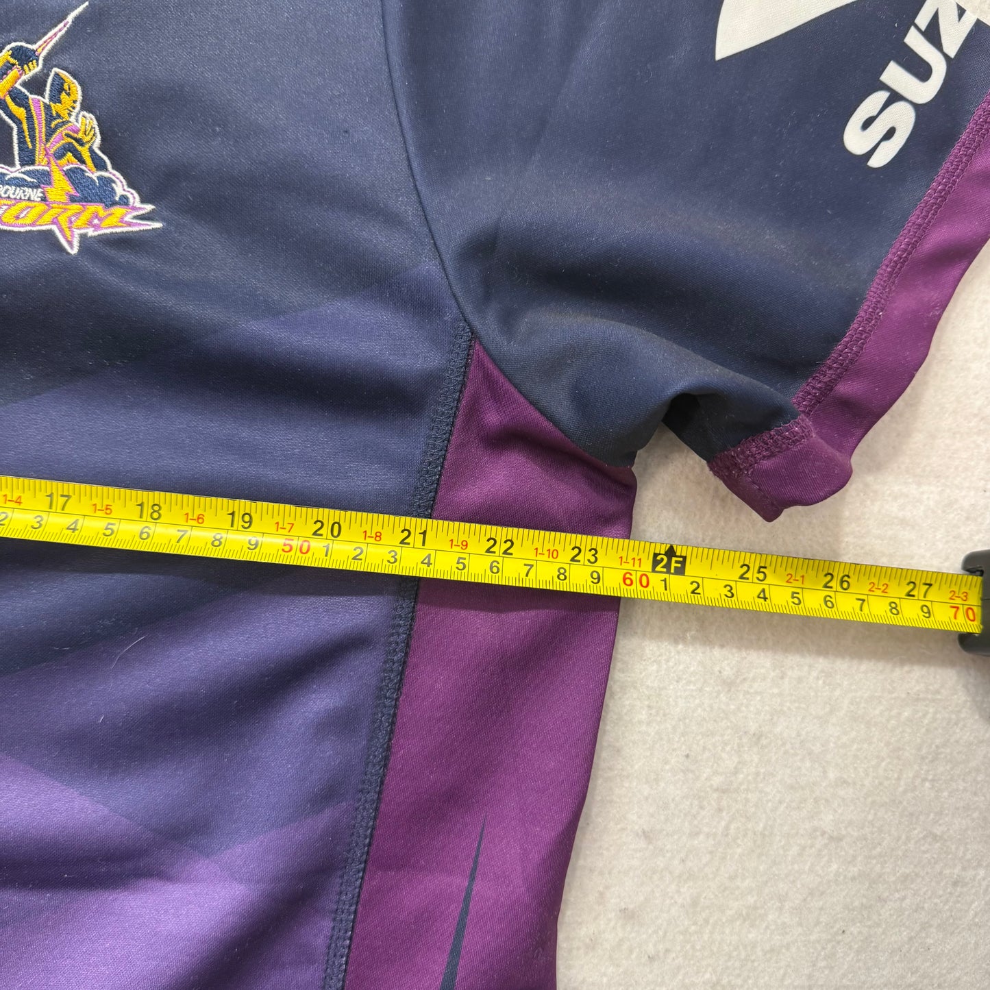 Melbourne Storm 2015 NRL Men's Purple Navy #51 Premiers Sports Jersey Size XL