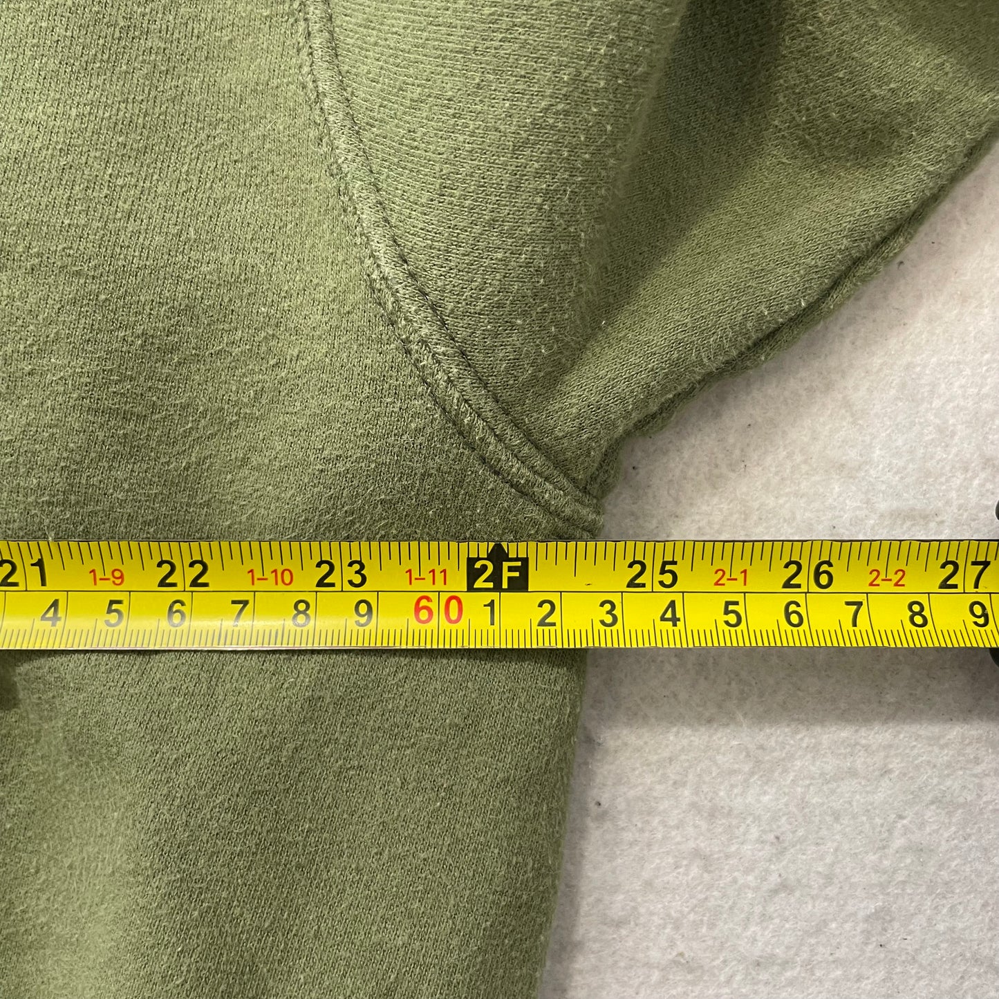 Champion Men's Olive Green Crewneck Fleece Sweatshirt Pullover Classic Size XL