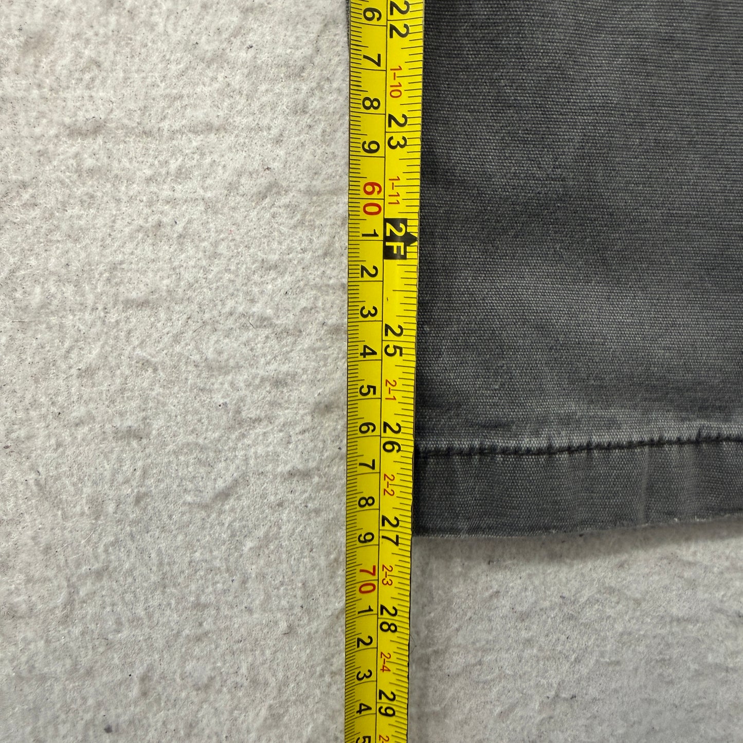 Carhartt Men's Dark Grey Denim Jeans Relaxed Fit Zip-Fly Pockets Logo Size 40x30